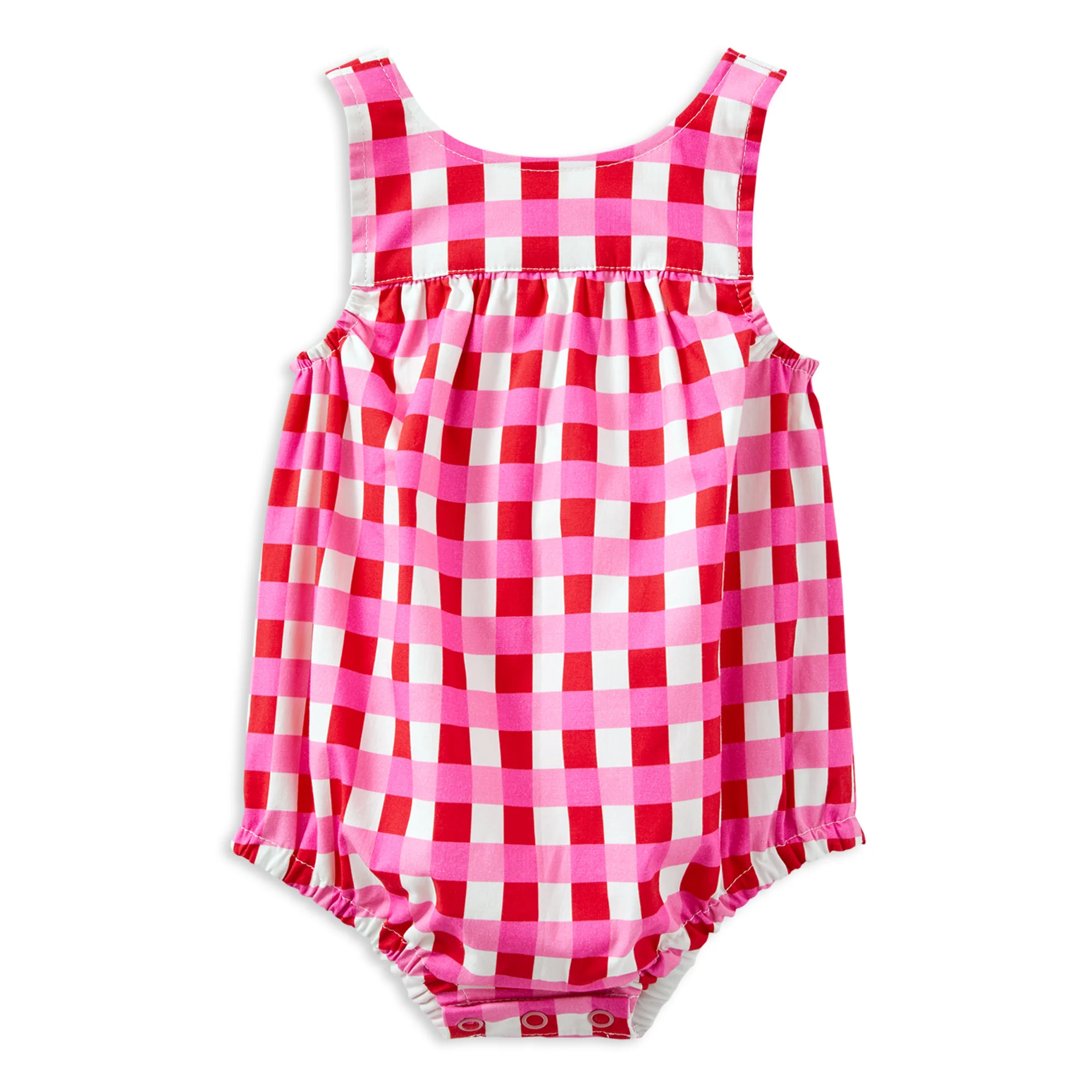 Lollipop Check Playsuit - Image 2