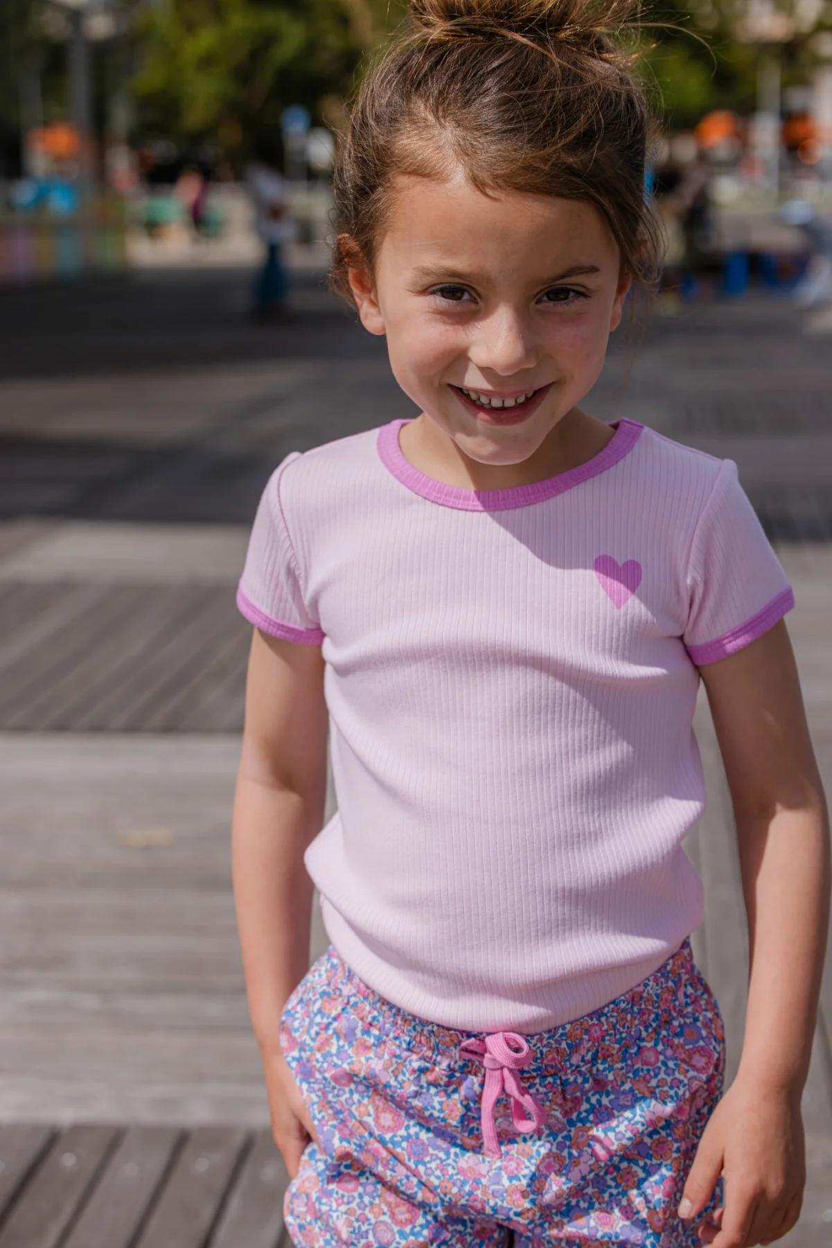 Rib Tee - Pink - Image 2