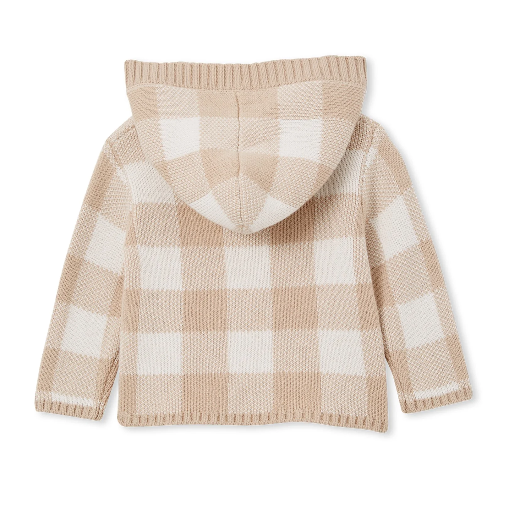 Milky Hooded Jacket - Natural Check - Image 2