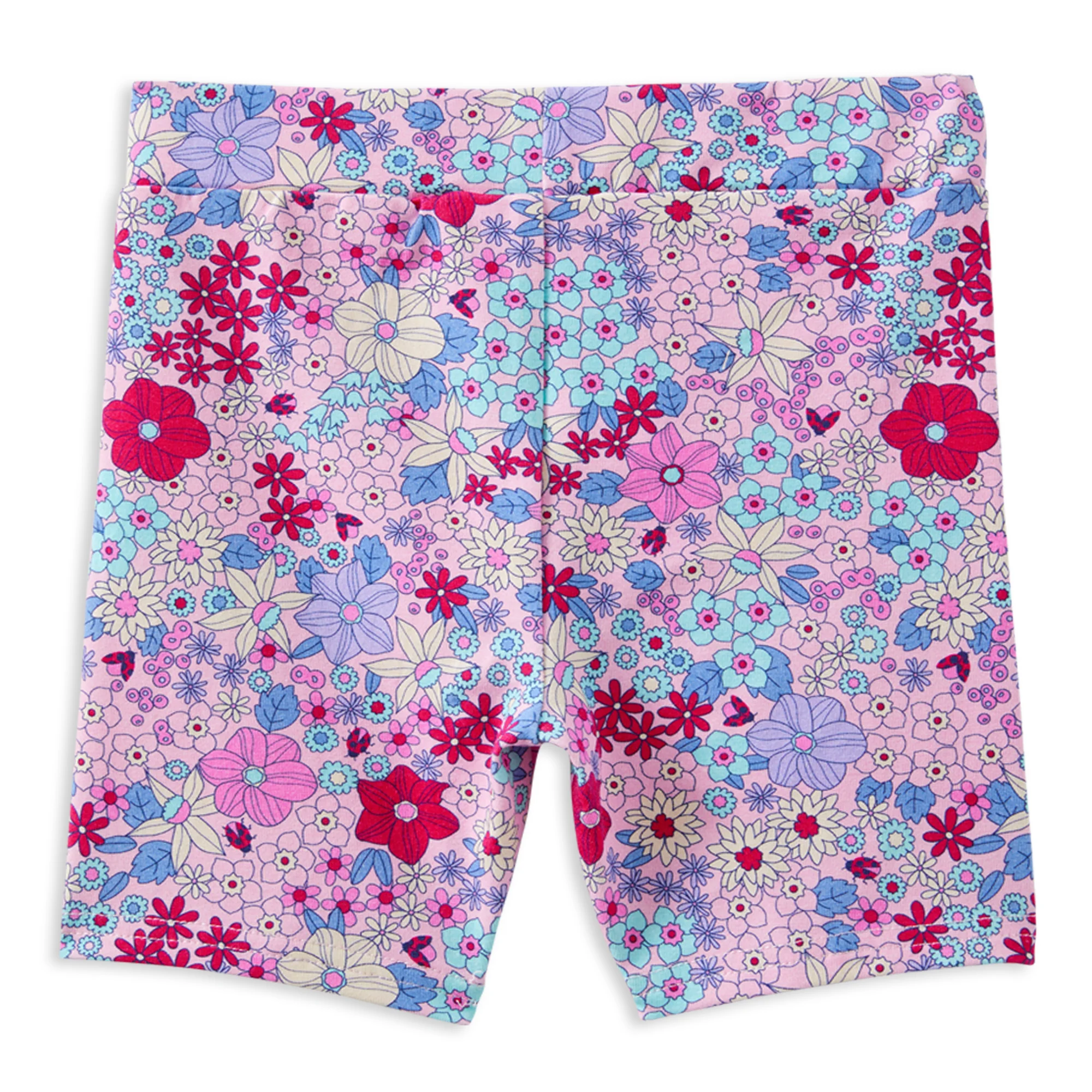 Milky Lilac Bloom Bike Shorts - Image 2