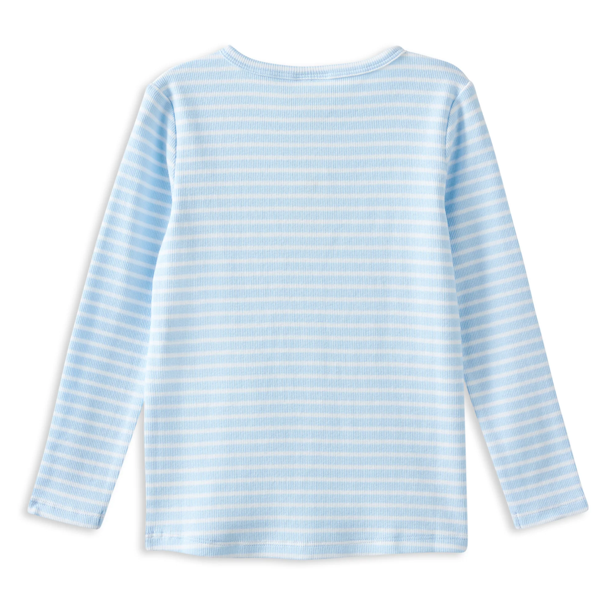 Mist Stripe Henley - Image 6