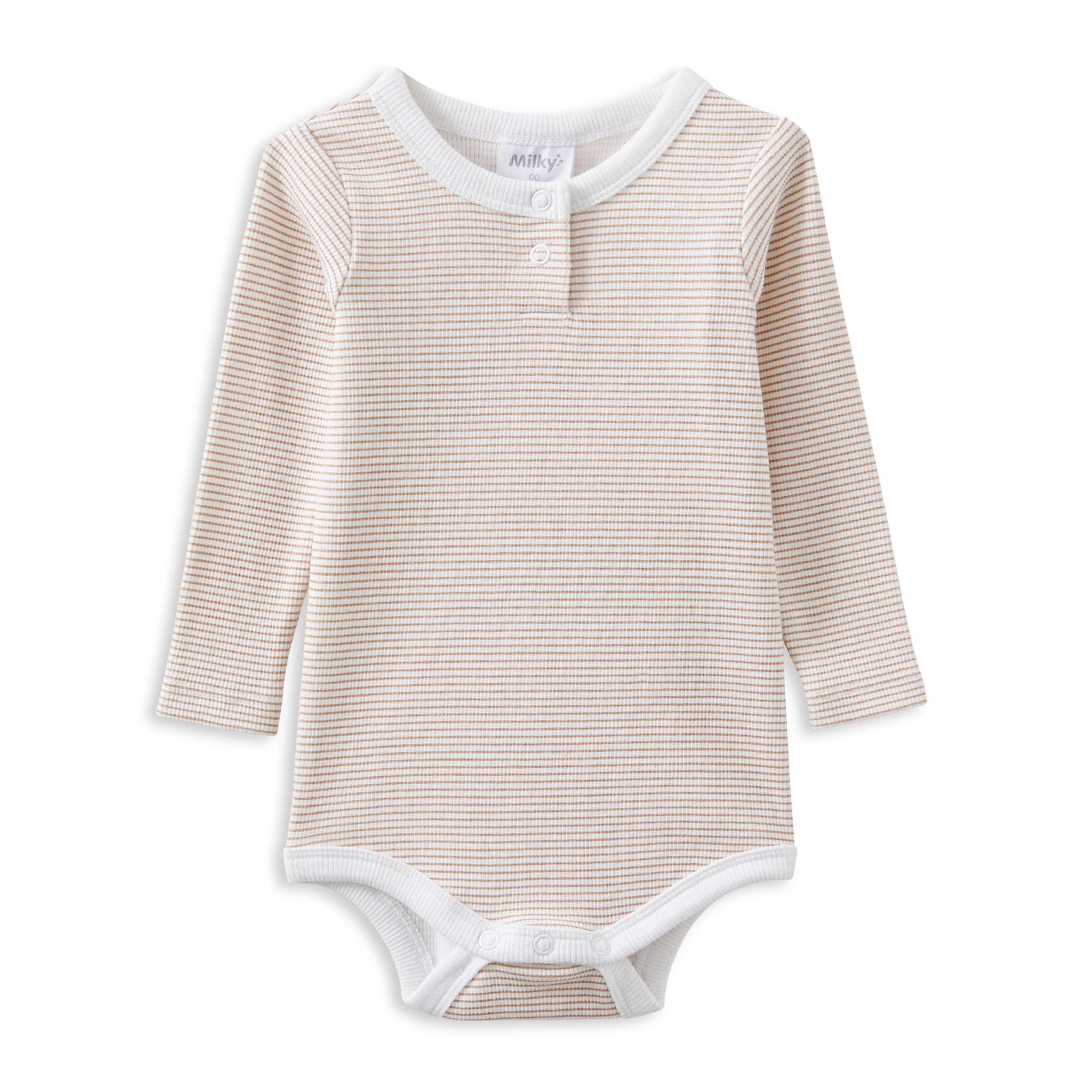 Milky Mocha Stripe Bubbysuit