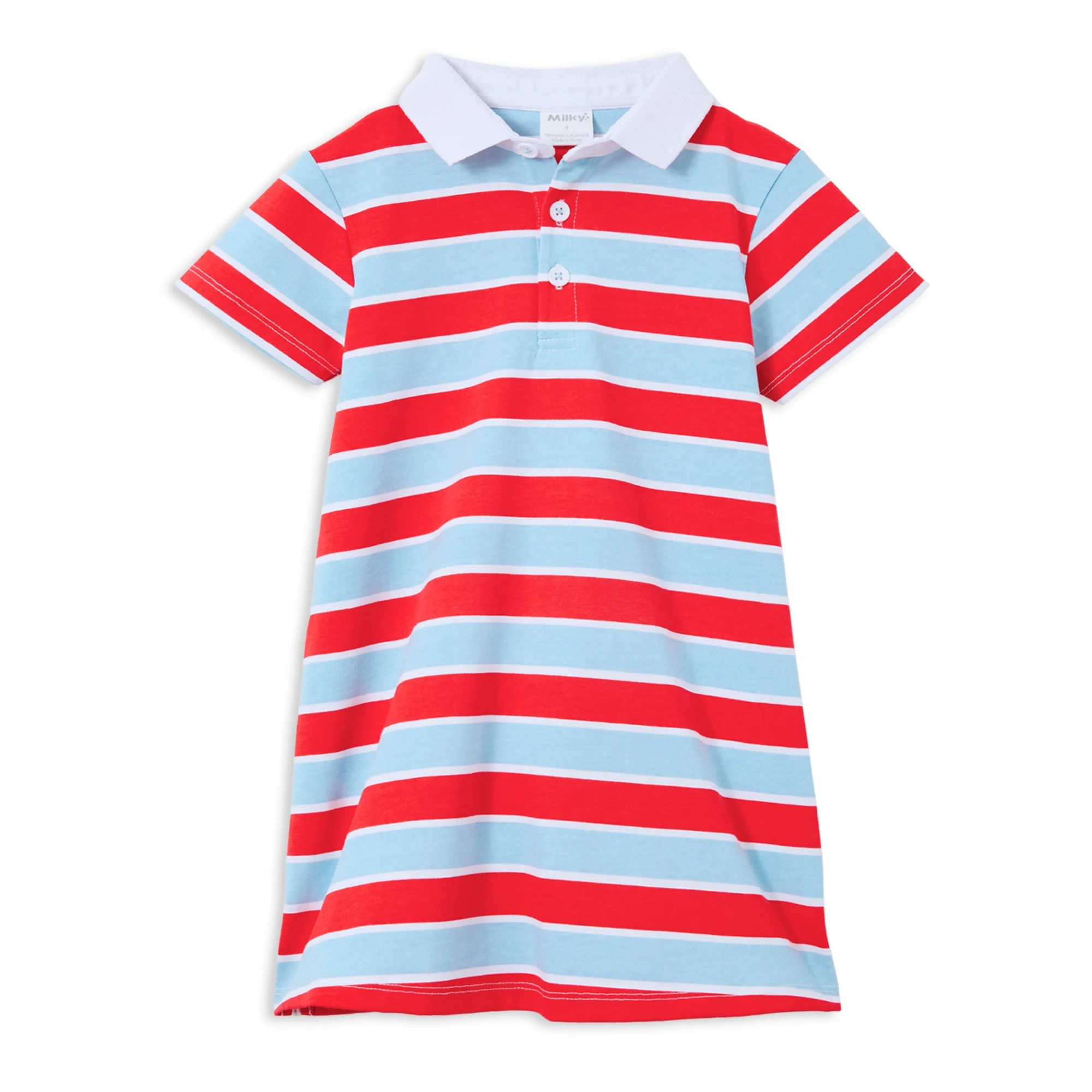 Red Stripe Rugby Dress