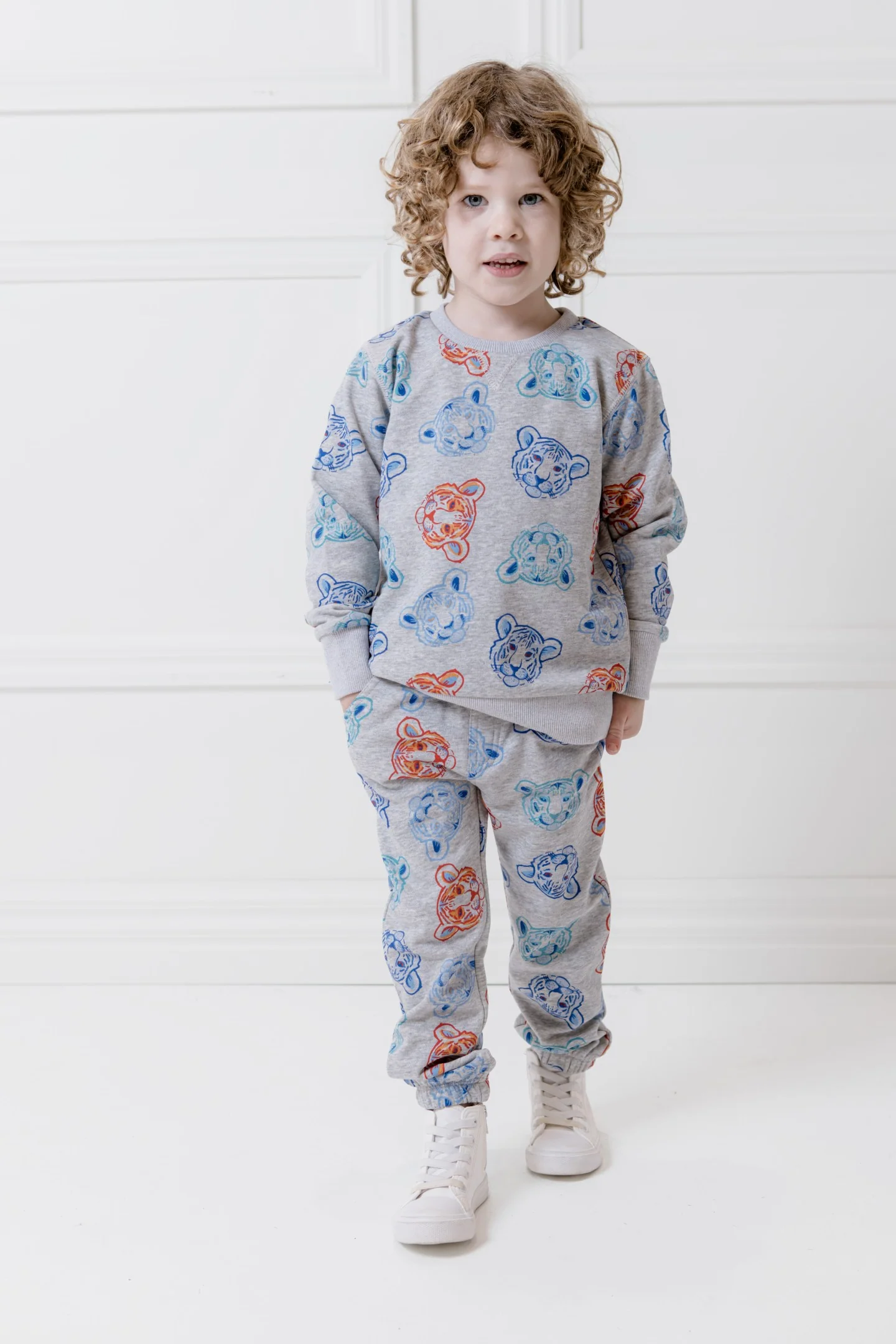 Milky Tiger Fleece Track Pant - Image 3
