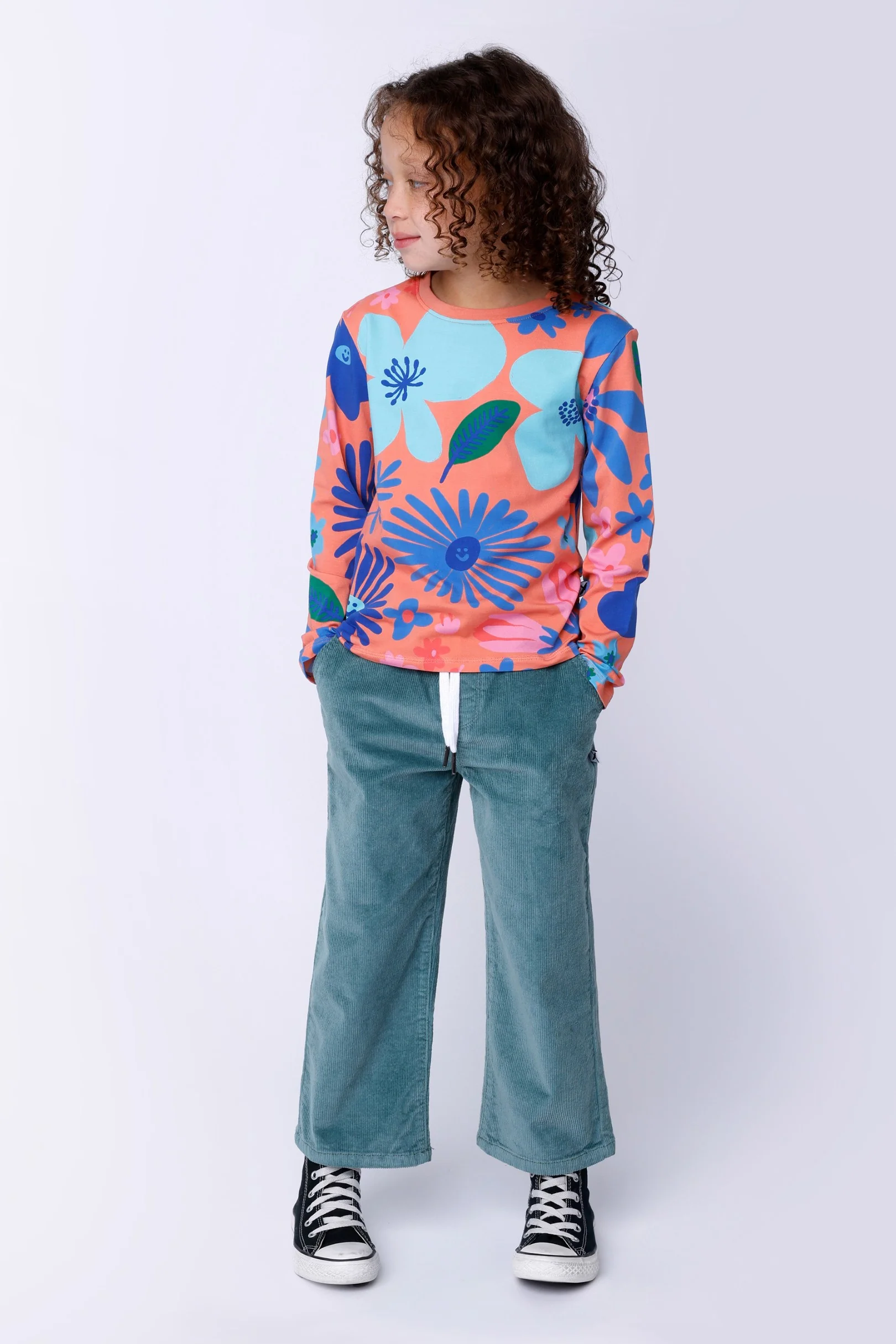 Cosy Cord Pants - Muted Green - Image 5