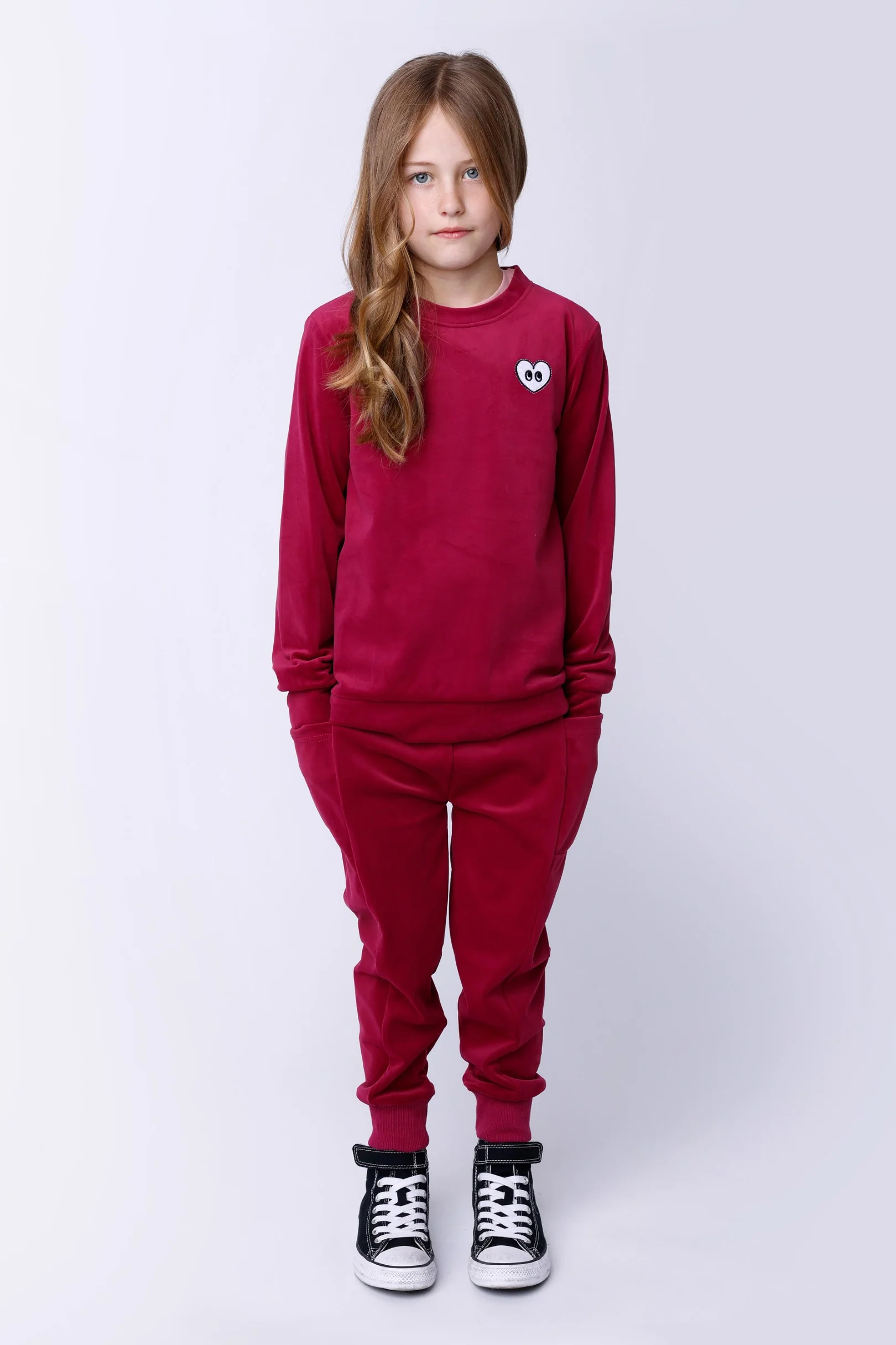 Custom Velvet Trackies - Crimson - Image 2