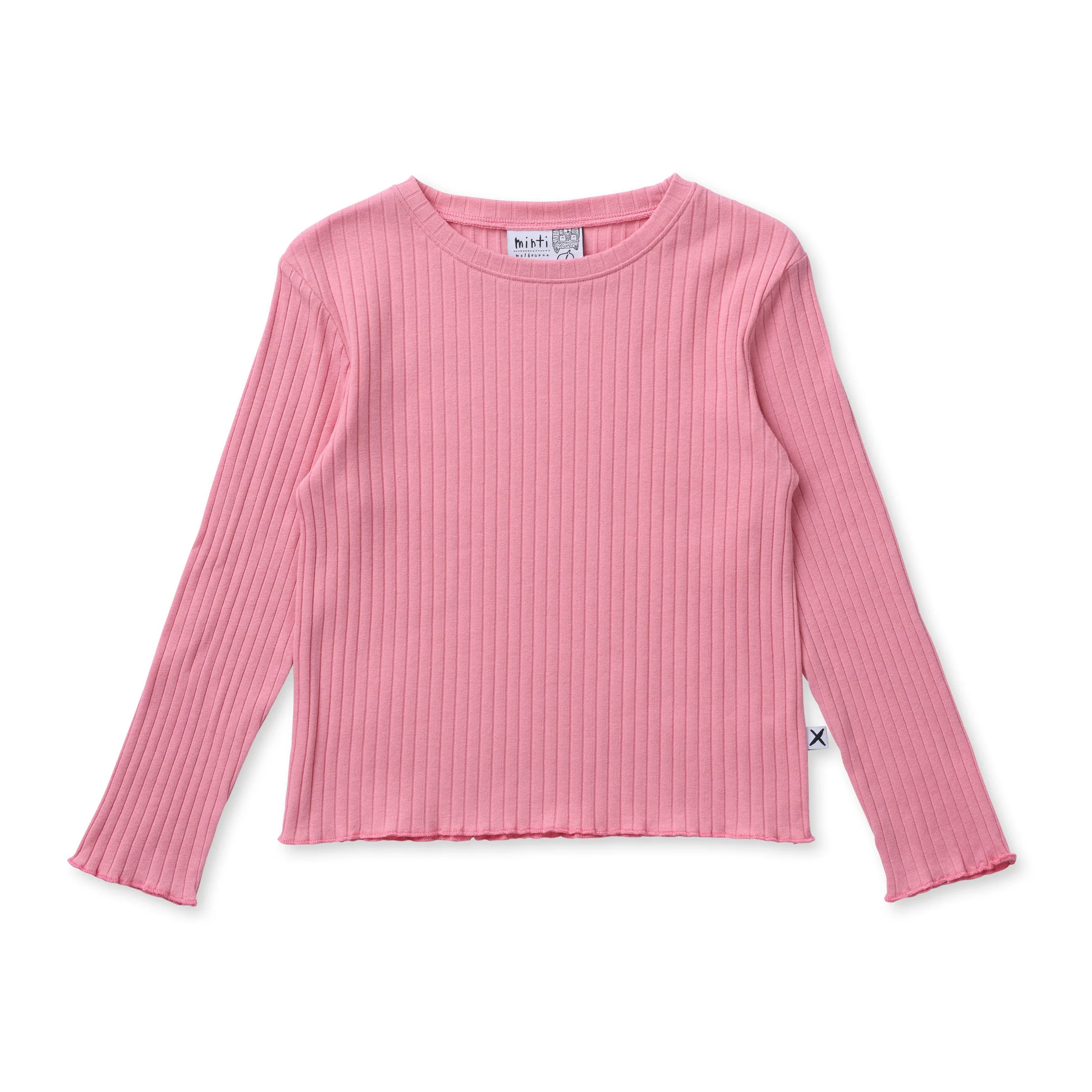 Deluxe Rib Tee - Fuchsia