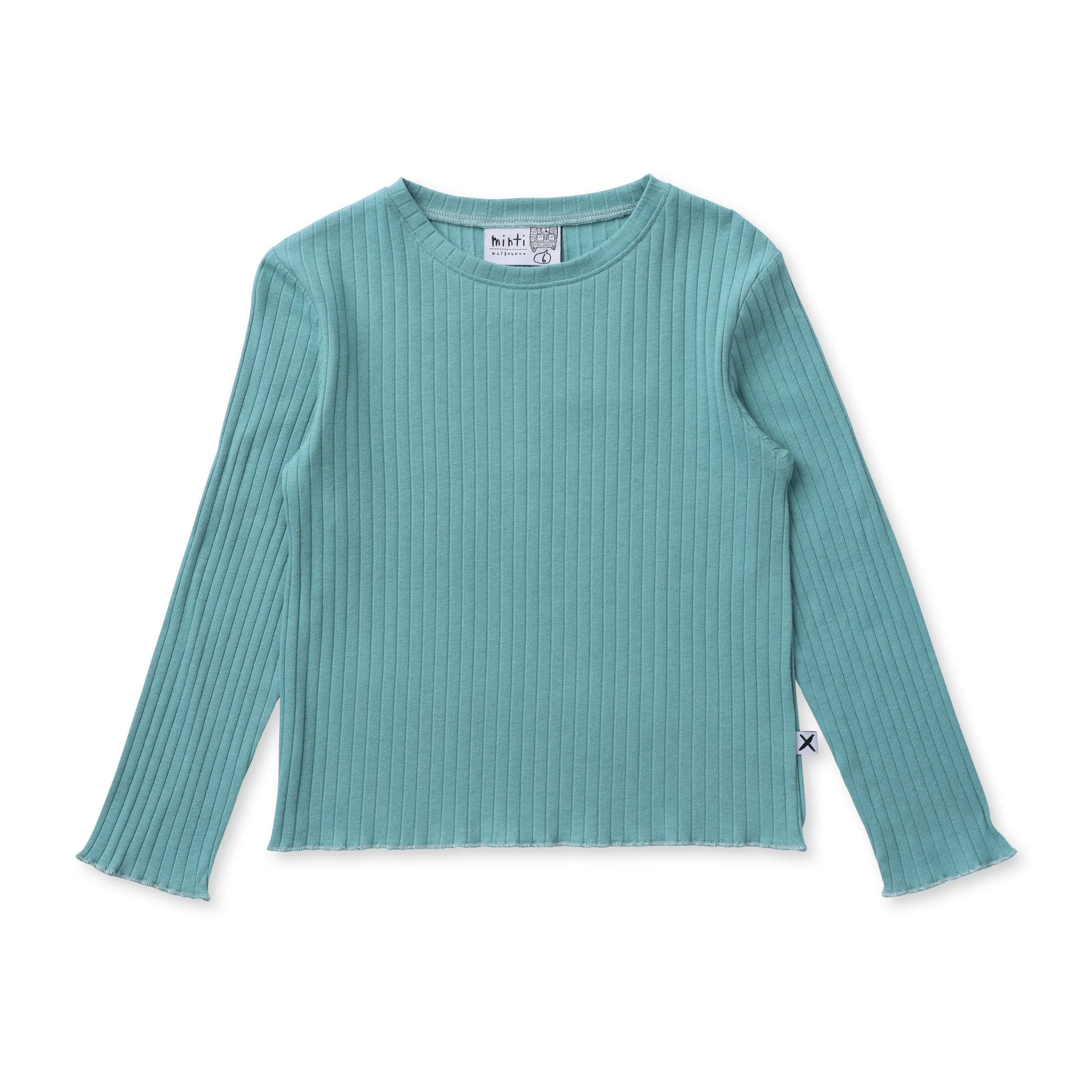 Deluxe Rib Tee - Muted Green