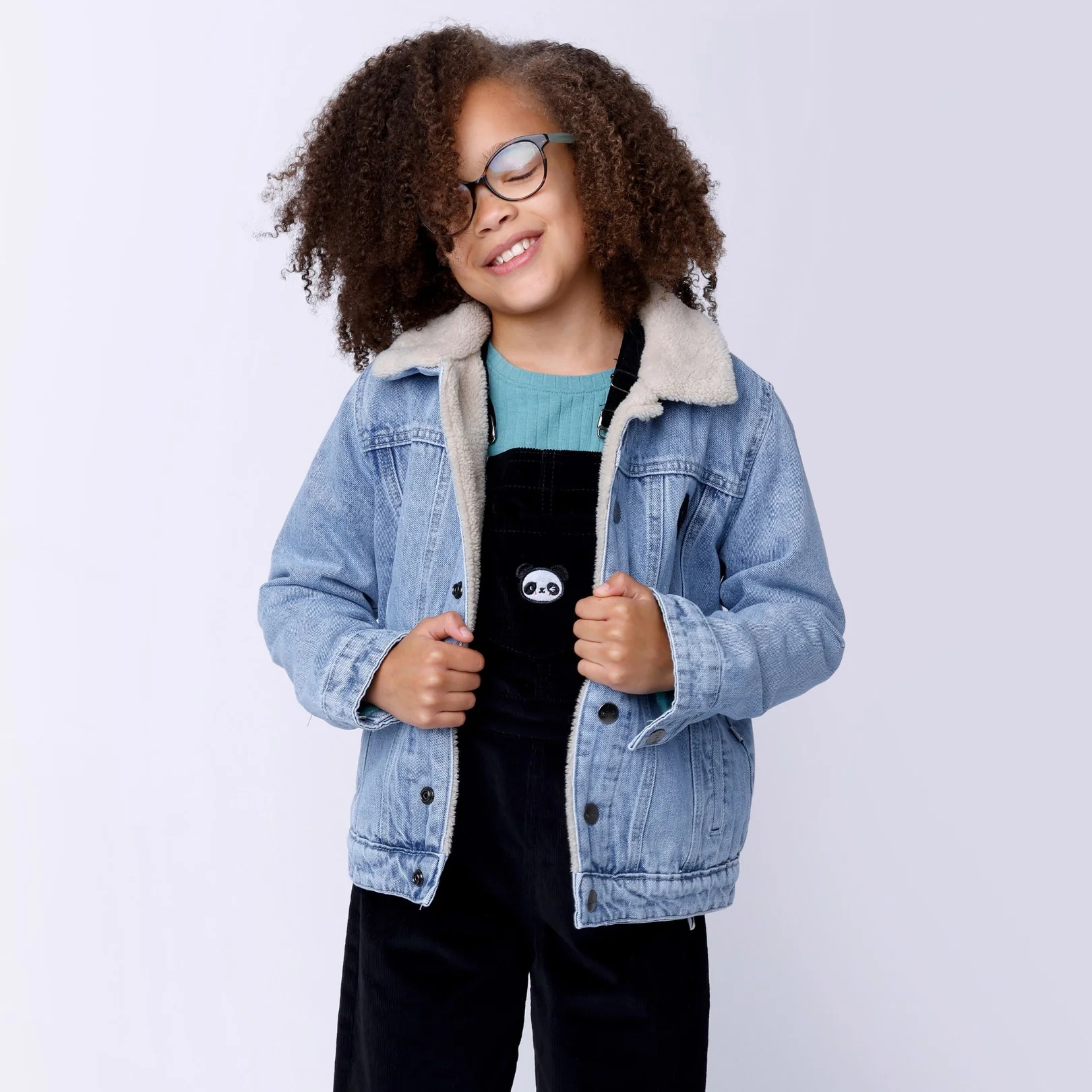 Diamond Denim Bomber - Blue Denim - Image 2