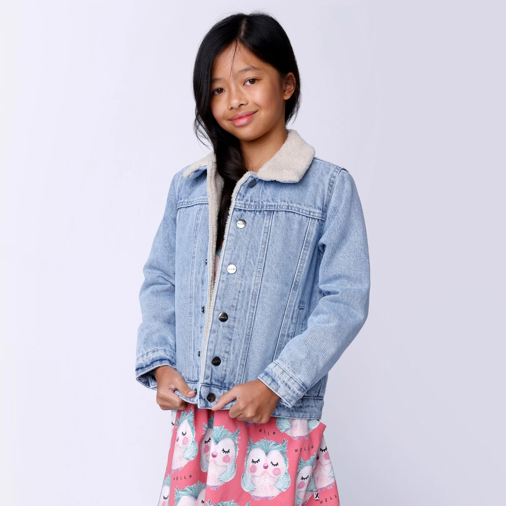 Diamond Denim Bomber - Blue Denim - Image 3