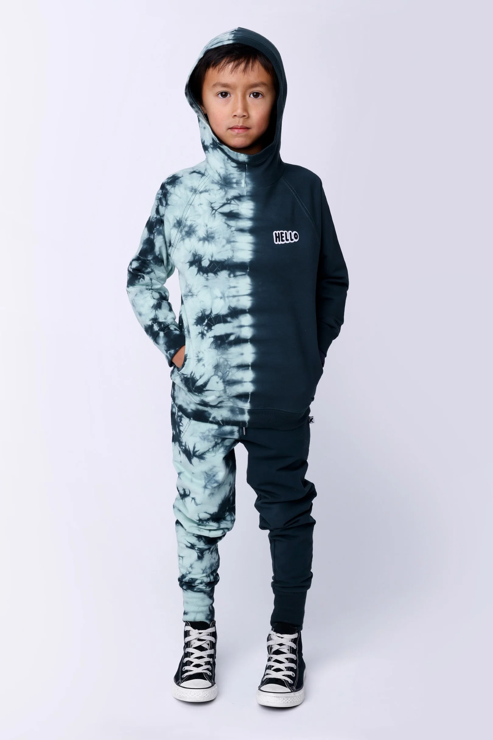 Duo Tie Dye Trackies - Forest - Image 2