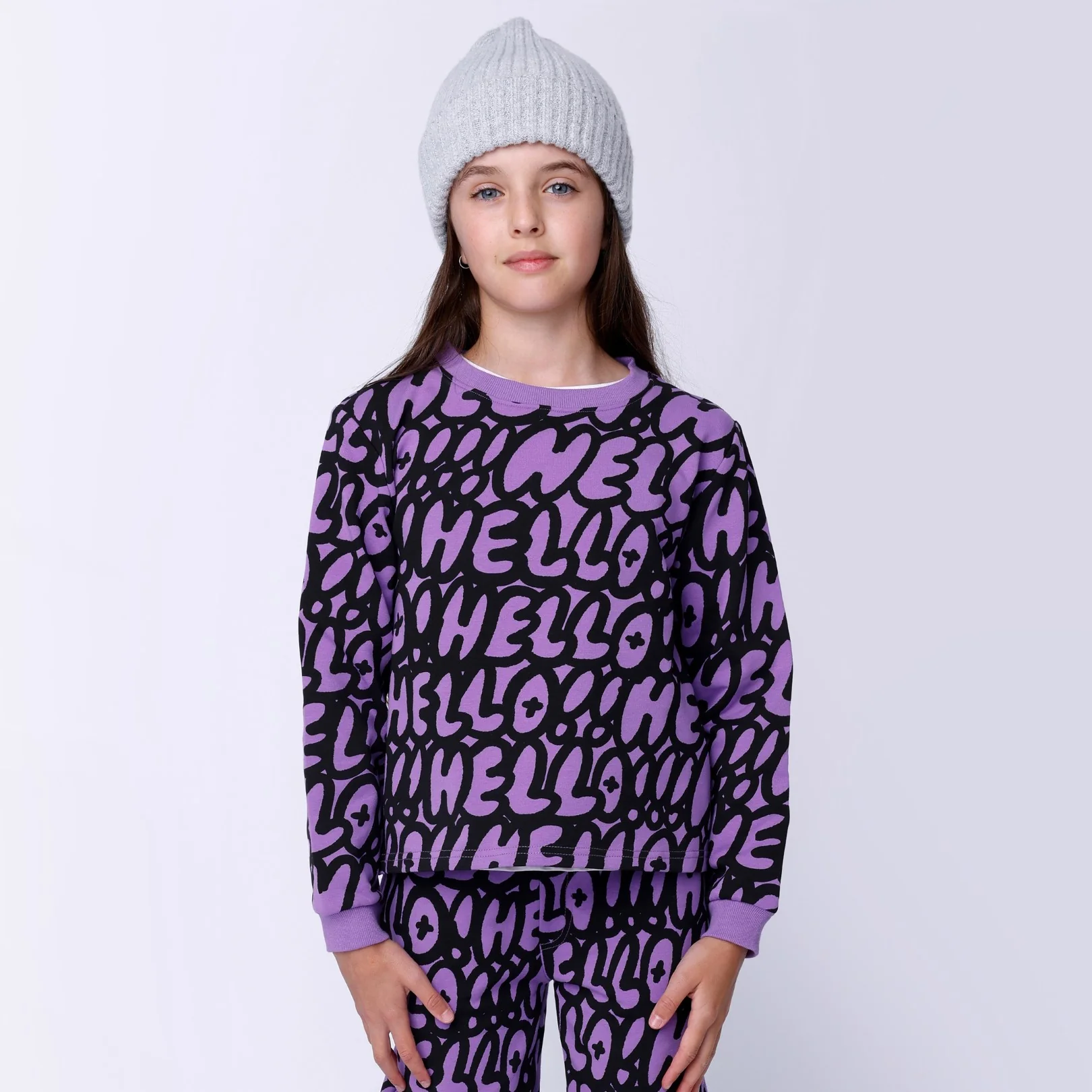 Hello Hello Crew - Purple - Image 2