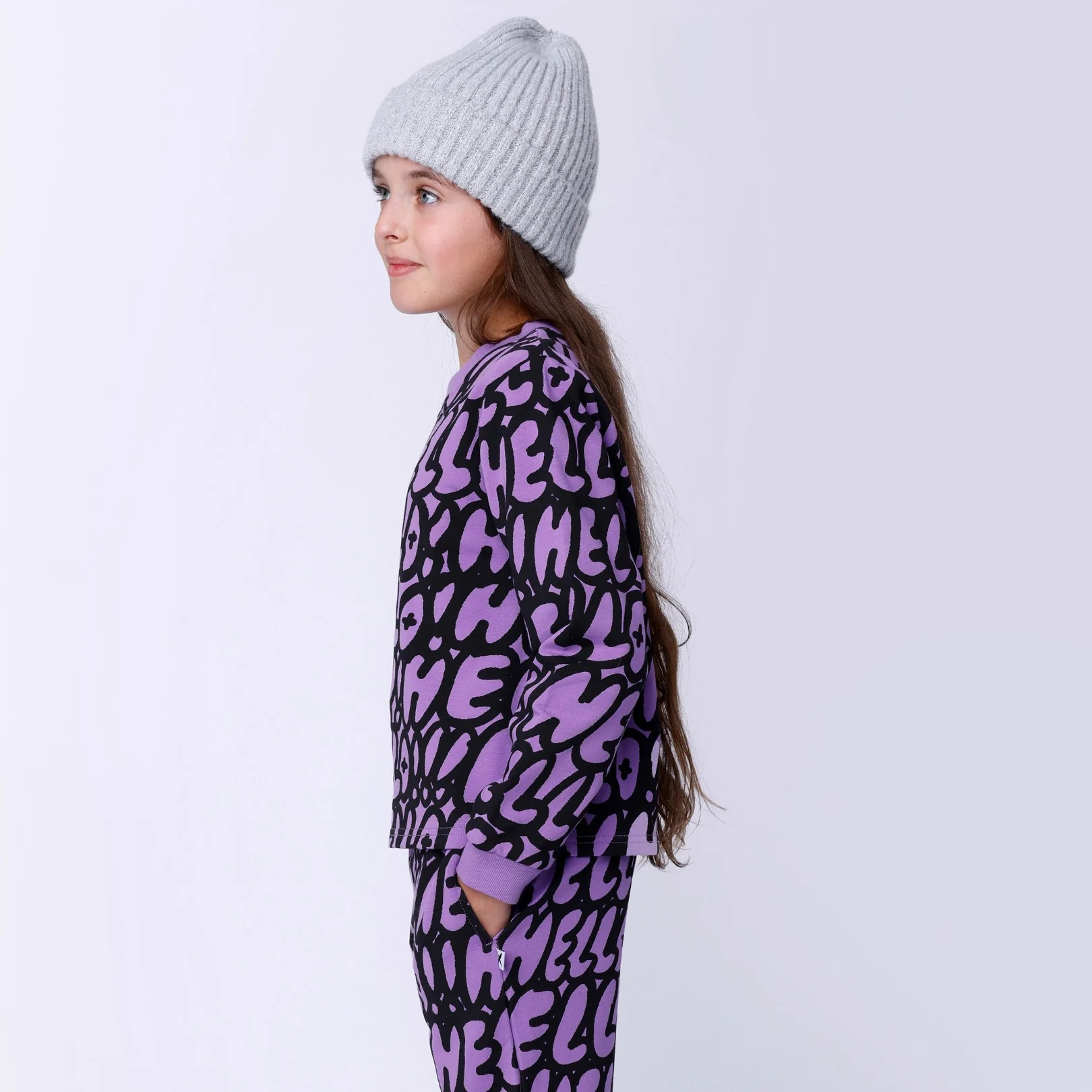 Hello Hello Crew - Purple - Image 3