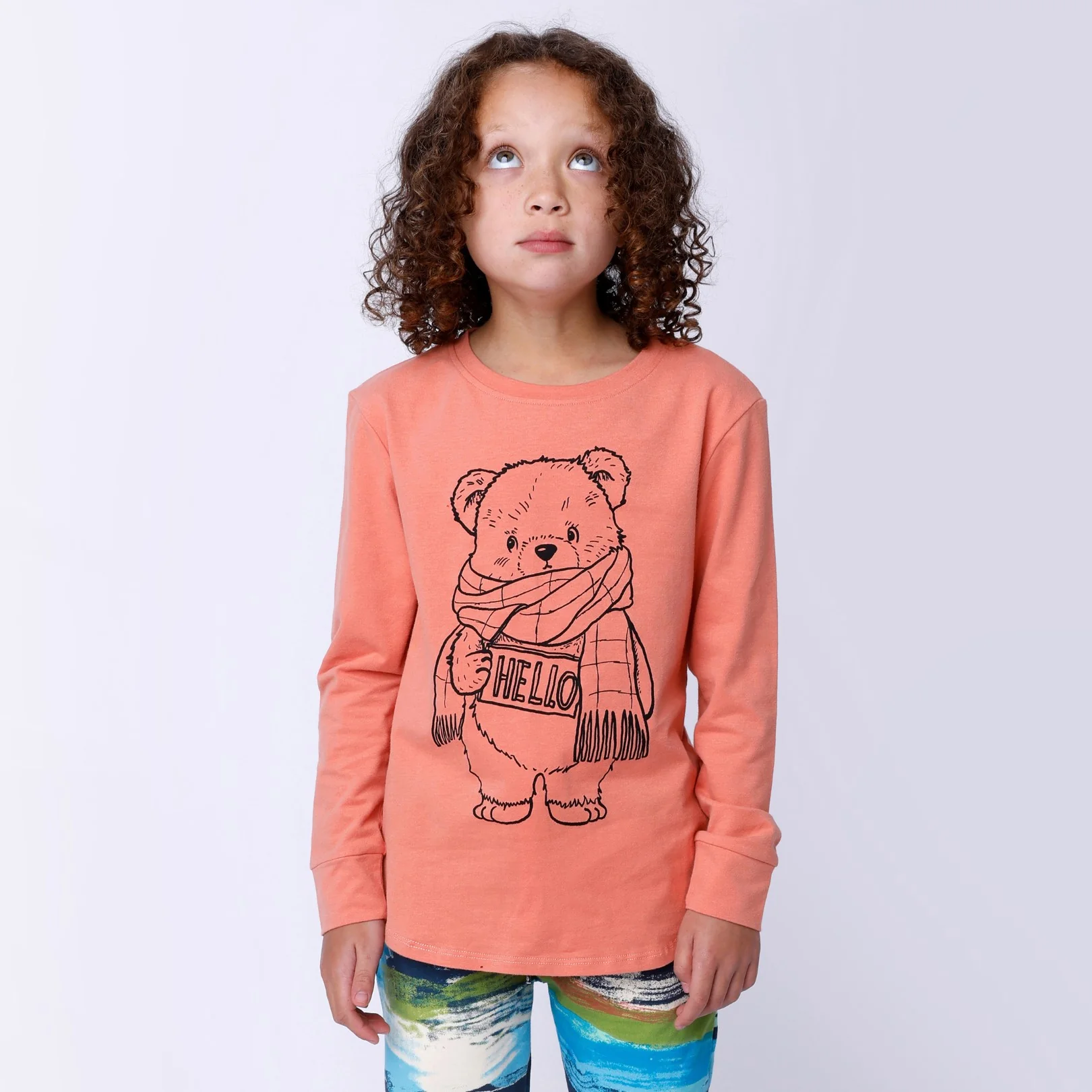 Hello Teddy Tee - Apricot - Image 3