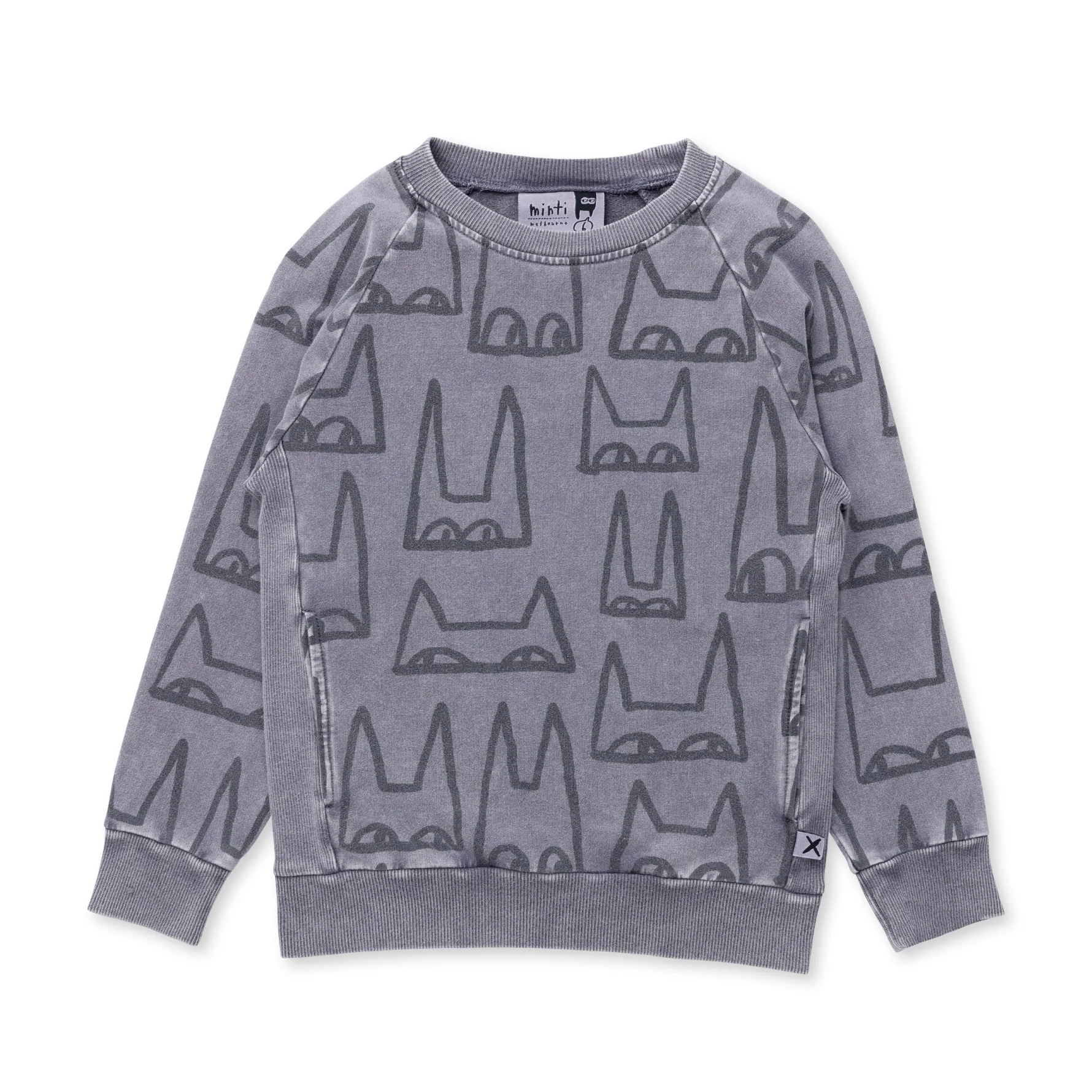 Masks Side Panel Crew - Grey Wash