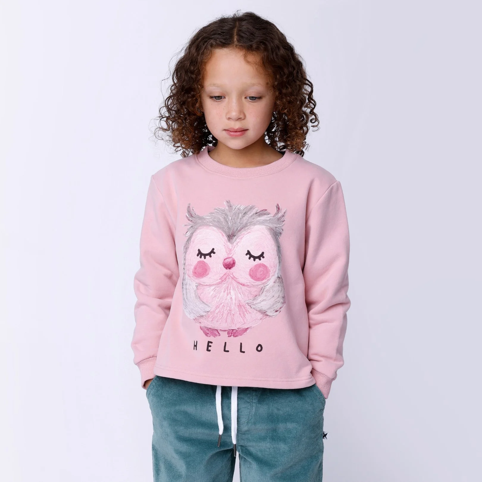 Painted Owl Furry Crew - Muted Pink - Image 3