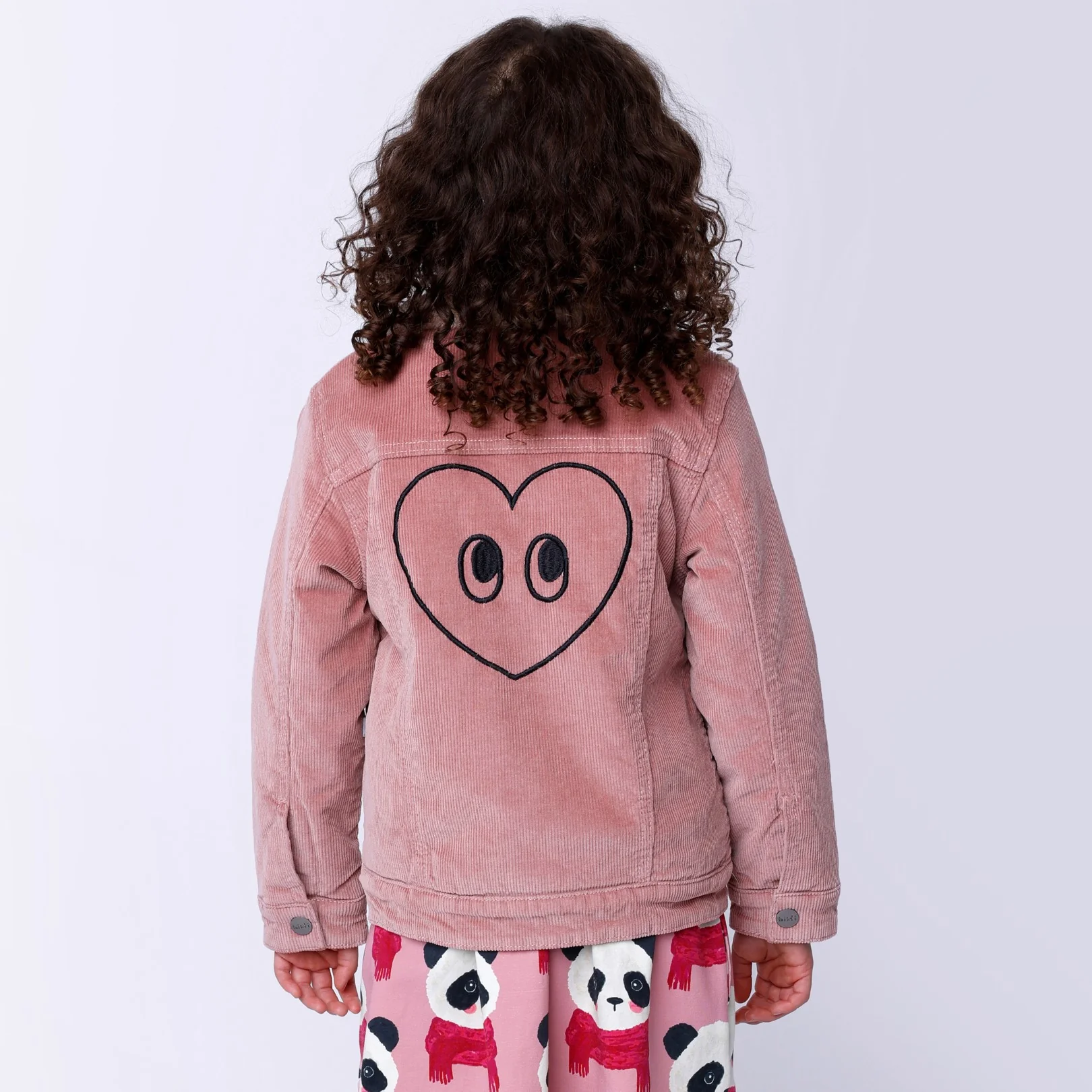 Teddy Lined Cord Bomber - Muted Pink - Image 5
