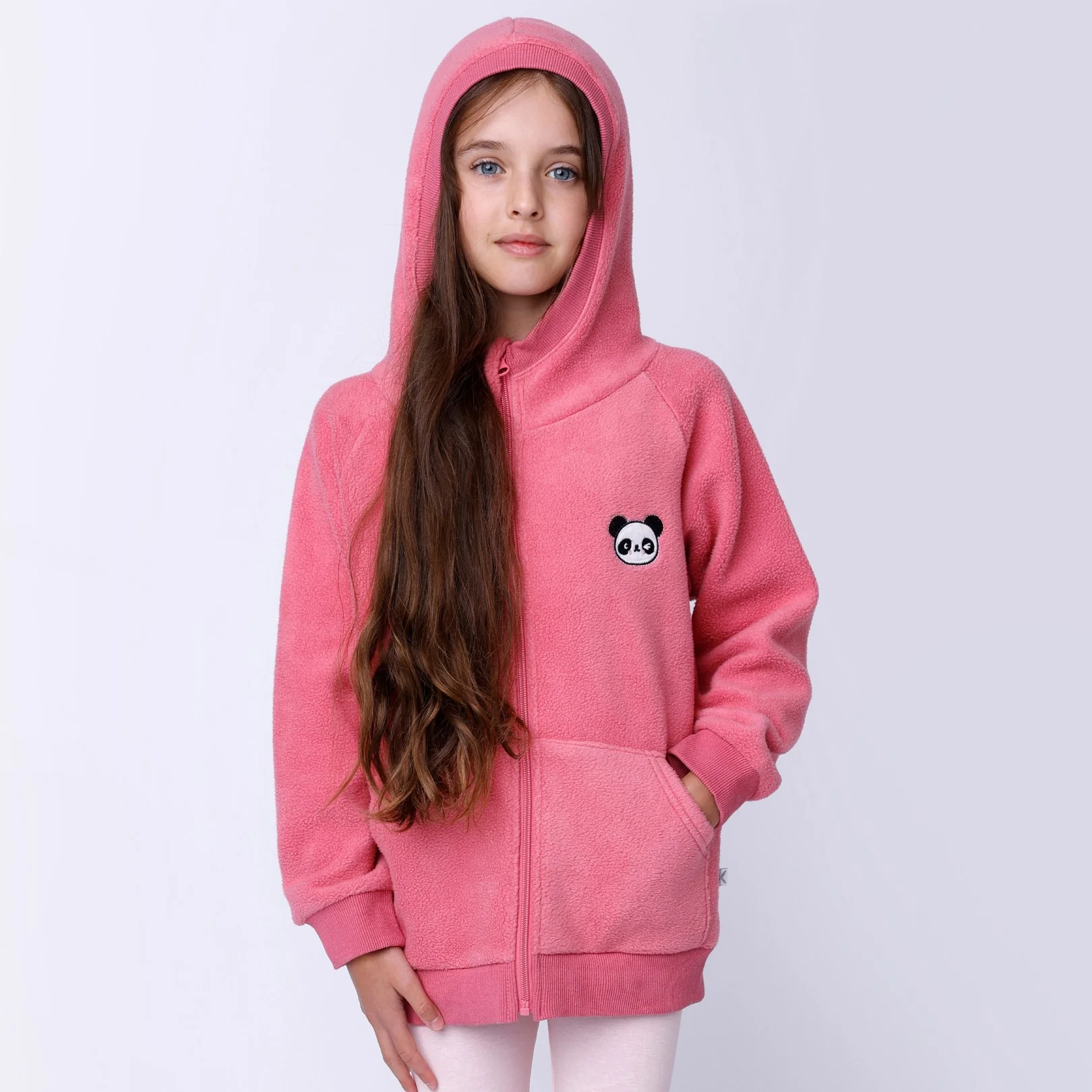 Teddy Zip Up - Bubblegum - Image 2
