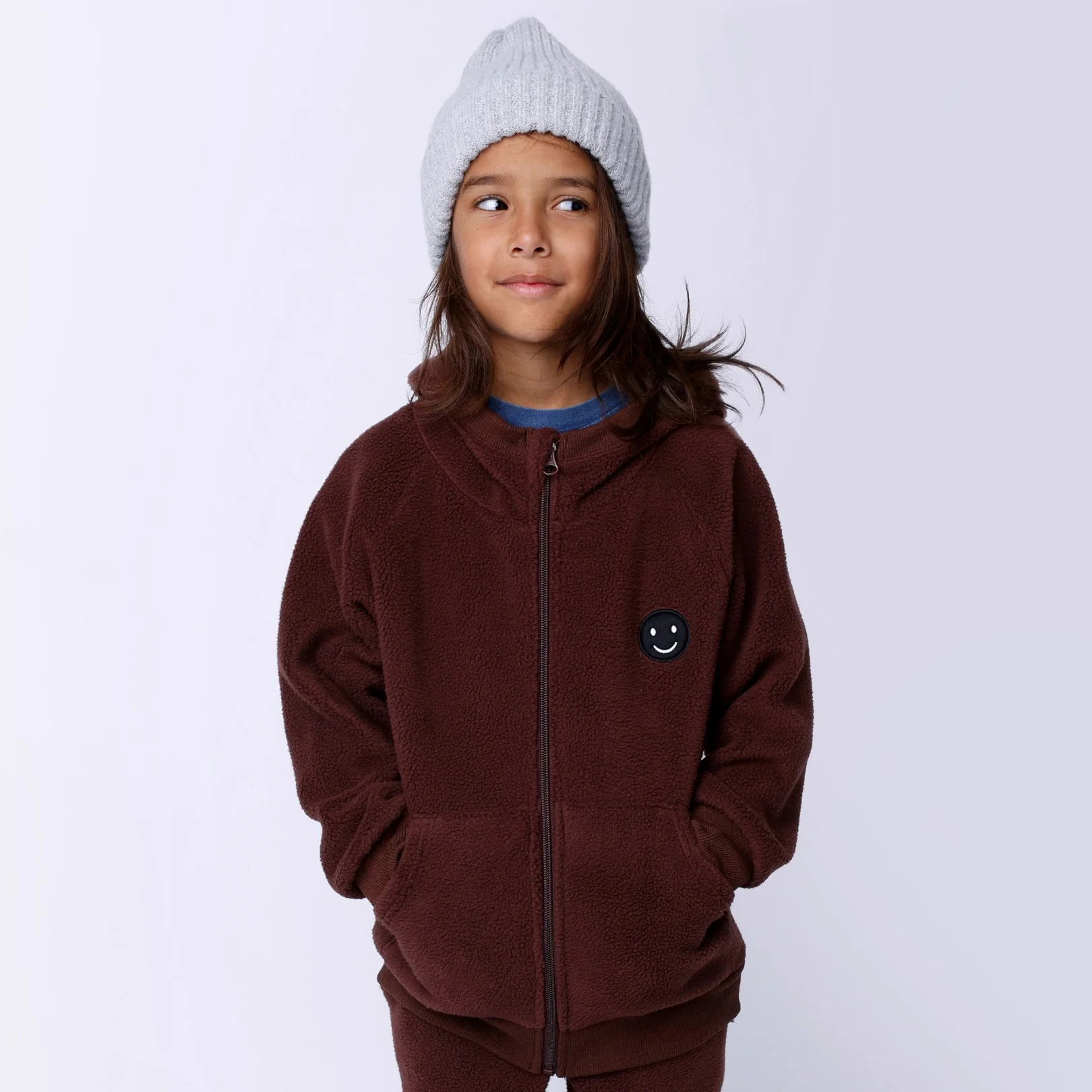 Teddy Zip Up - Chocolate - Image 3