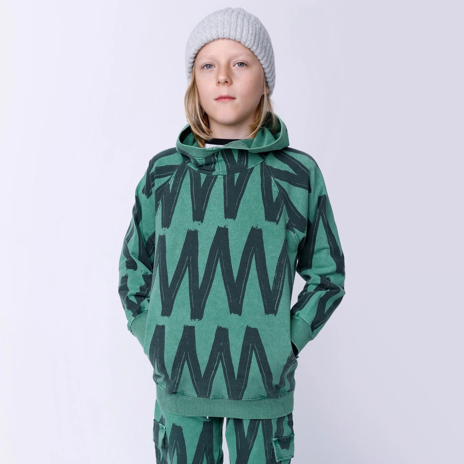 Minti Zig Zag Hood - Turf Wash - Image 2