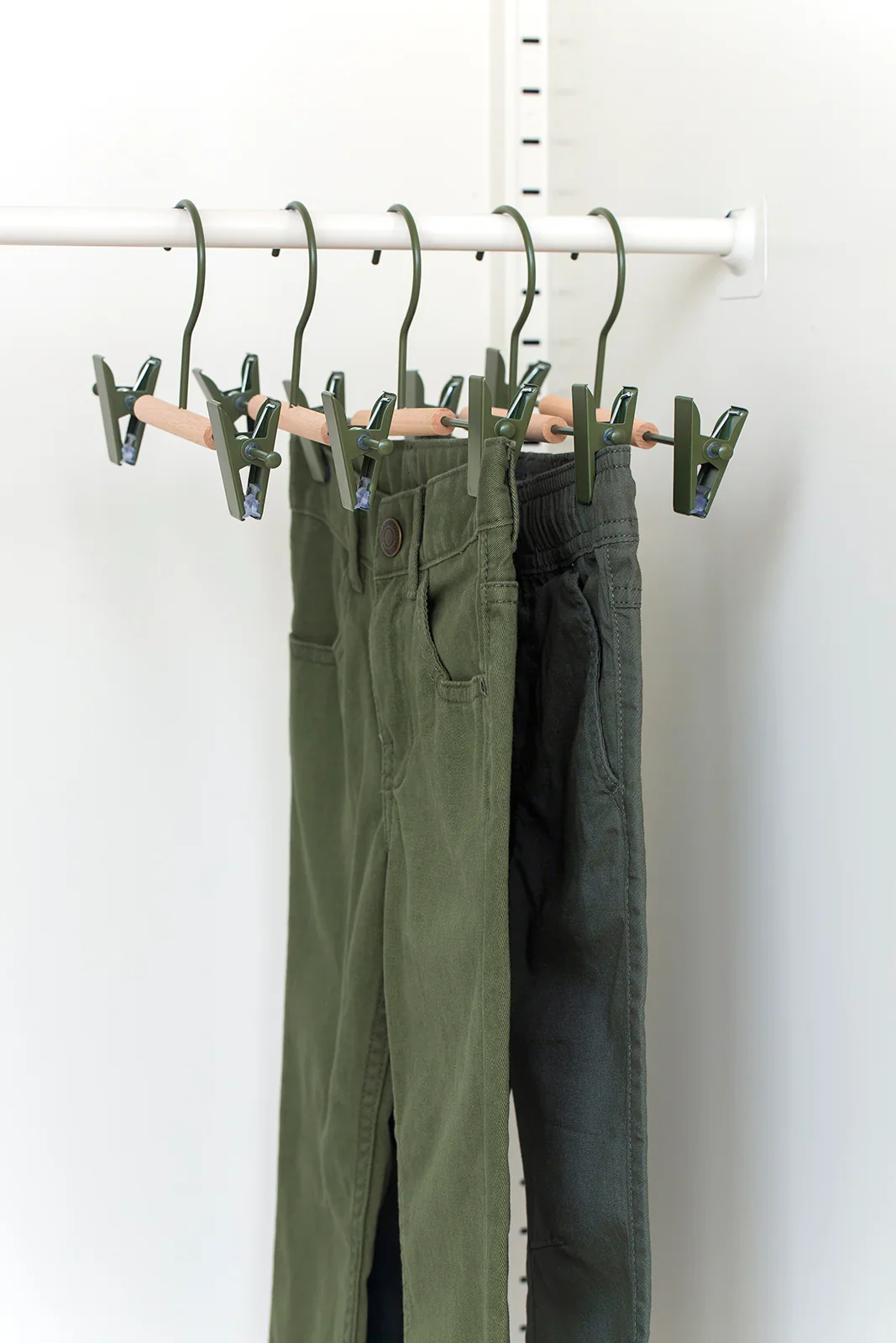 Kids Clip Hangers - Olive - Image 2