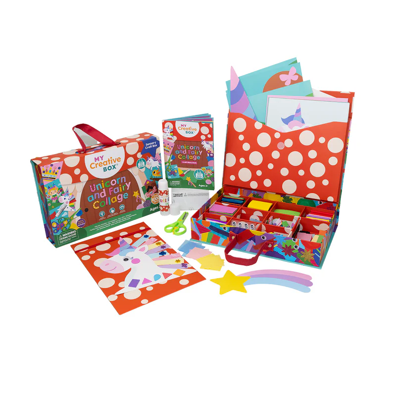 Unicorn and Fairy Collage Sensory Craft Box - Image 2