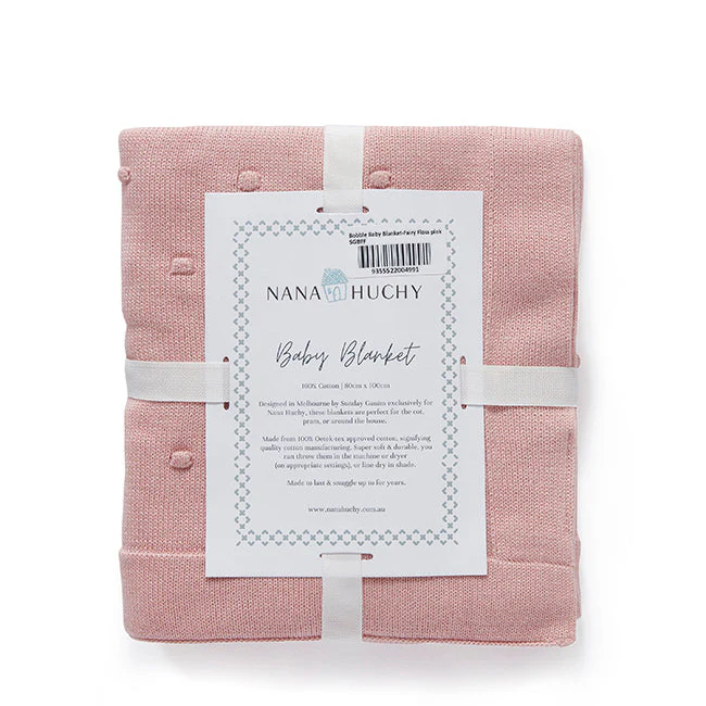 Bobble Baby Blanket - Fairy Floss Pink
