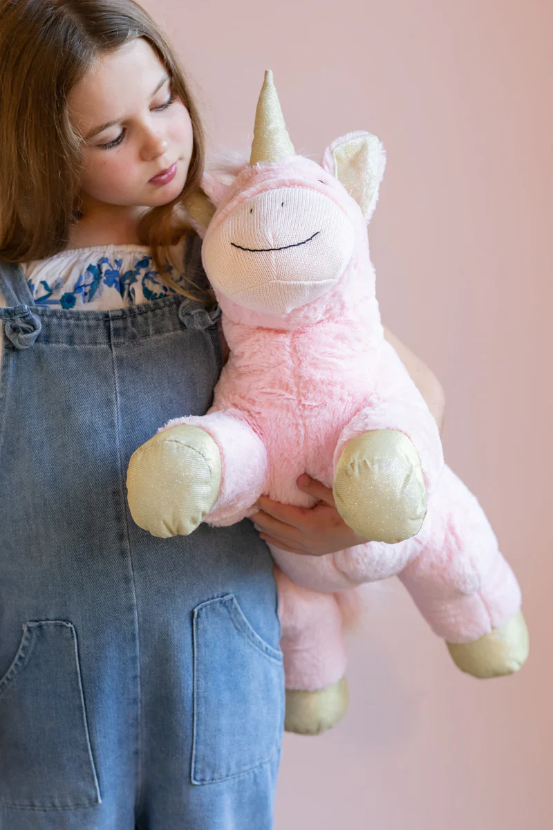 Giant Glimmer Glitter Unicorn - Pink - Image 5