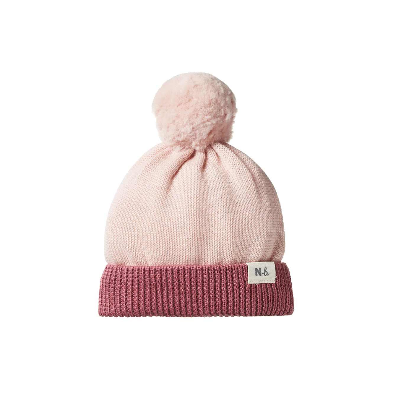 Alpine Pom Pom Beanie - Rose Dust/Rhubarb