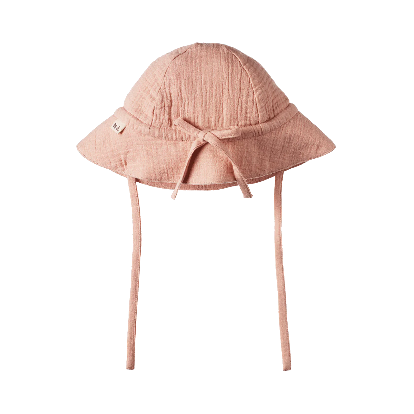 Crinkle Muslin Sunhat - Rose Dust