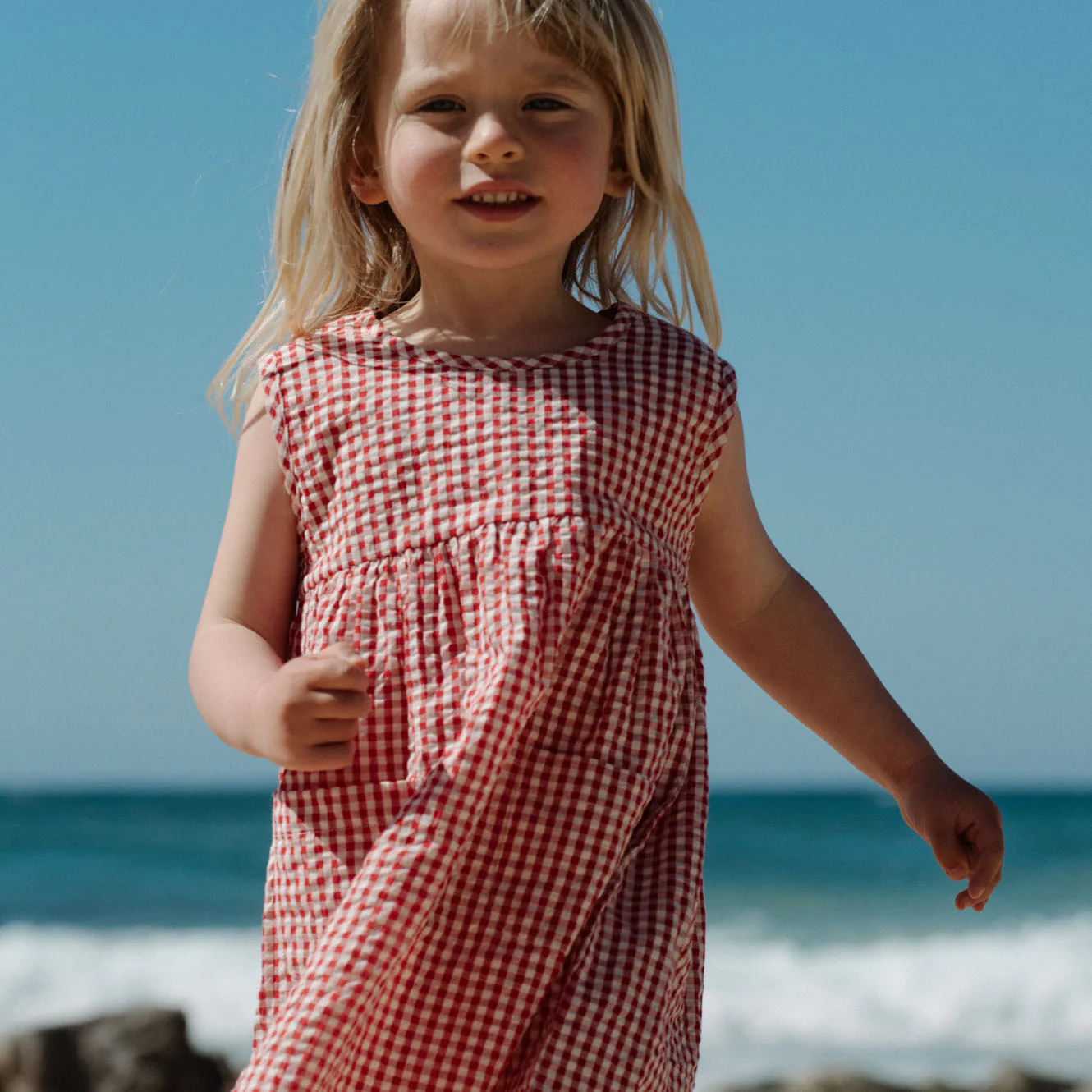 Dorothy Dress - Red Check - Image 3