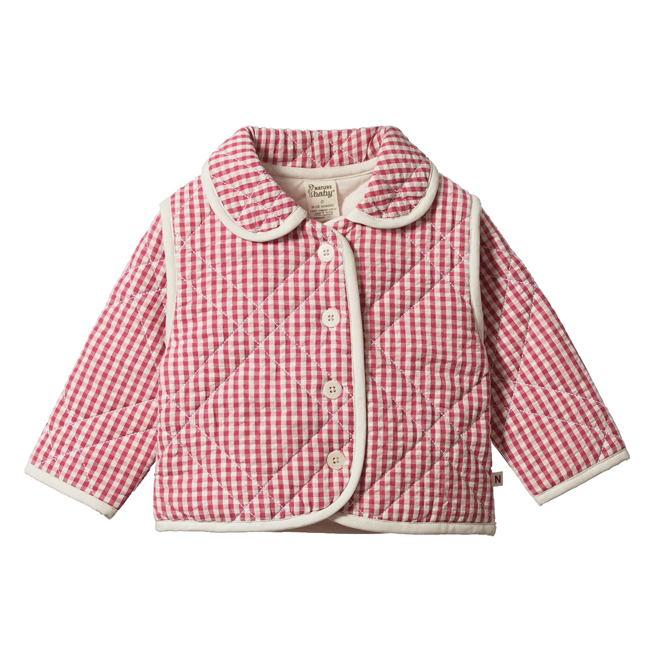 Marlo Quilted Coat - Jam Check