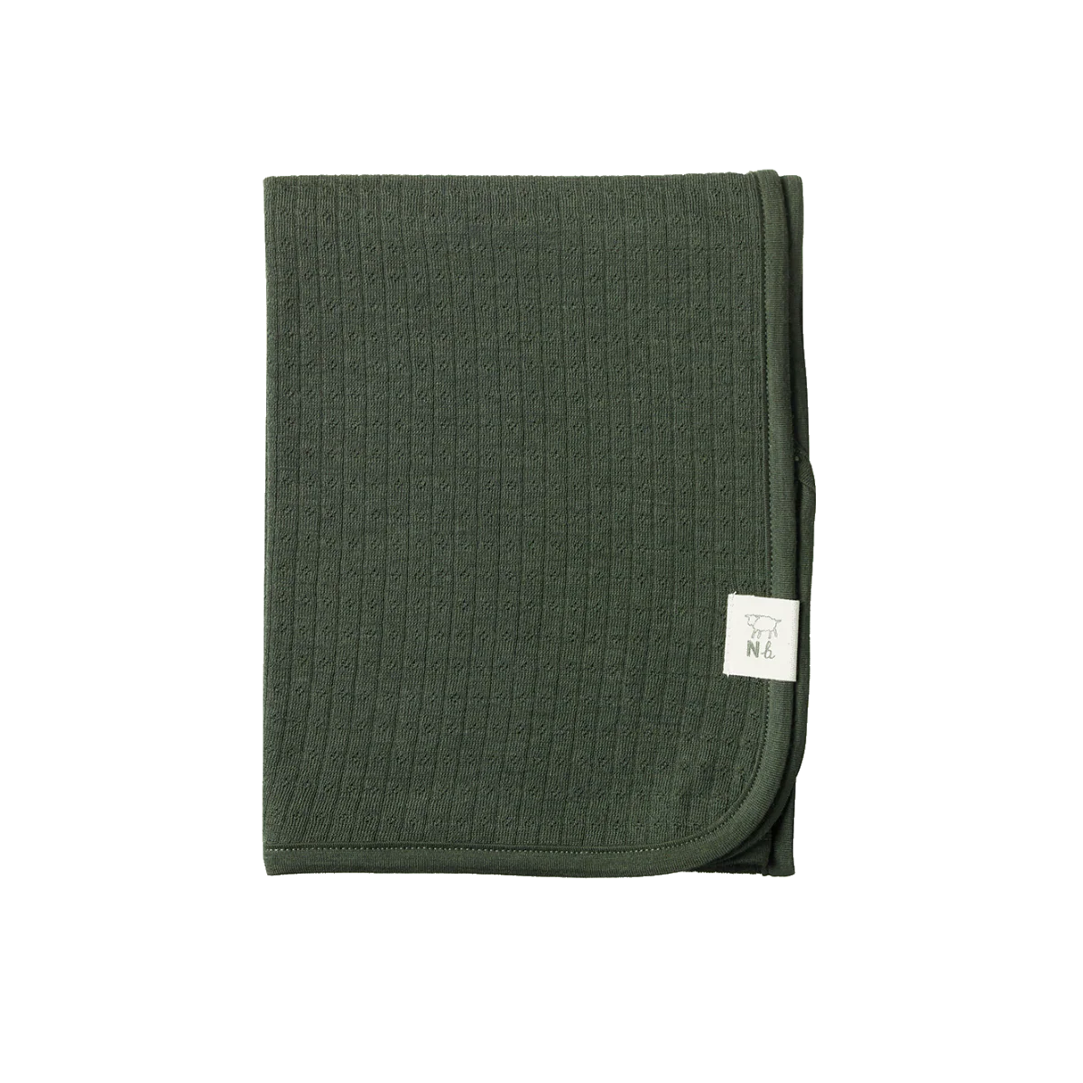 Merino Wrap Pointelle - Thyme - Image 2