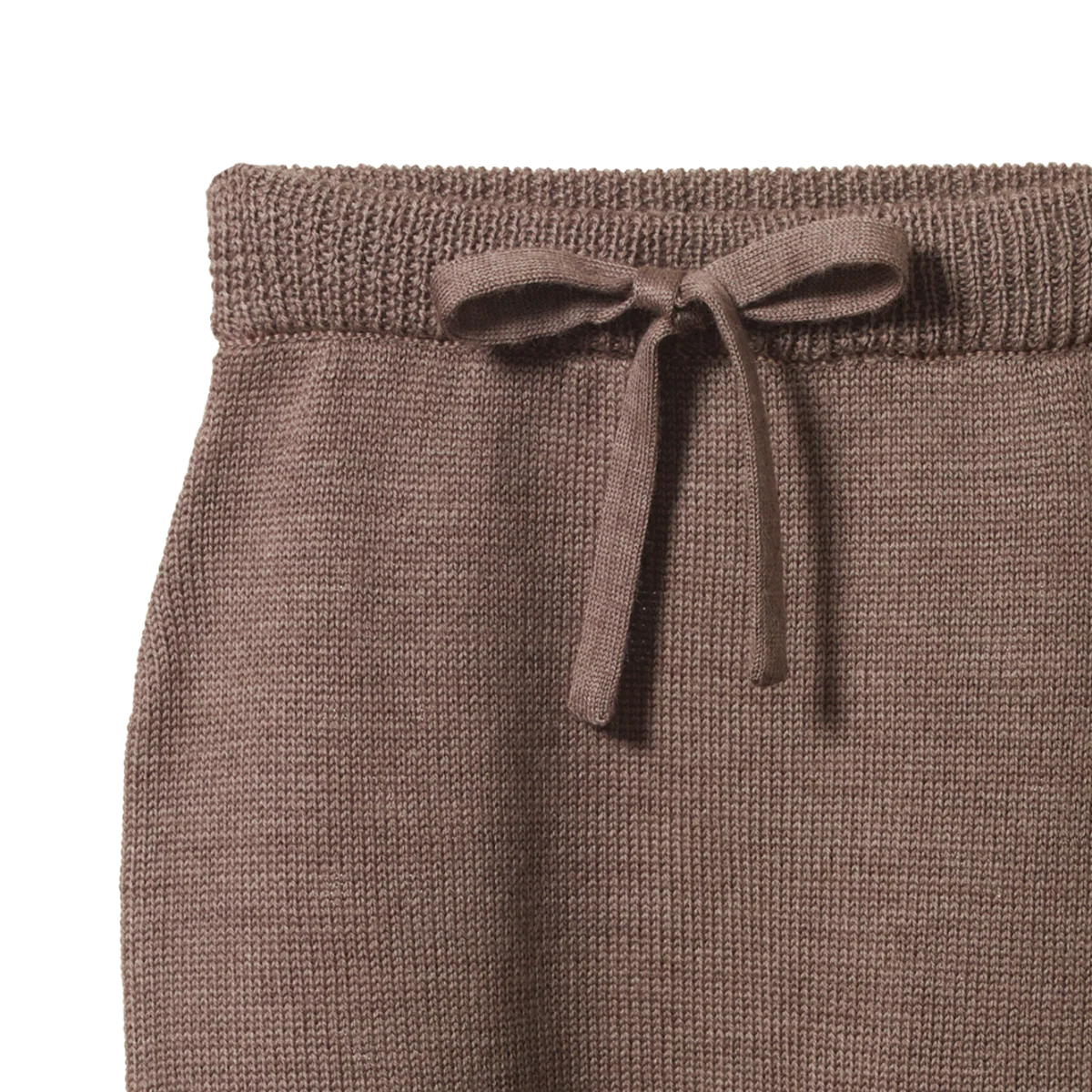 Merino Knit Footed Romper - Cub Marl - Image 3