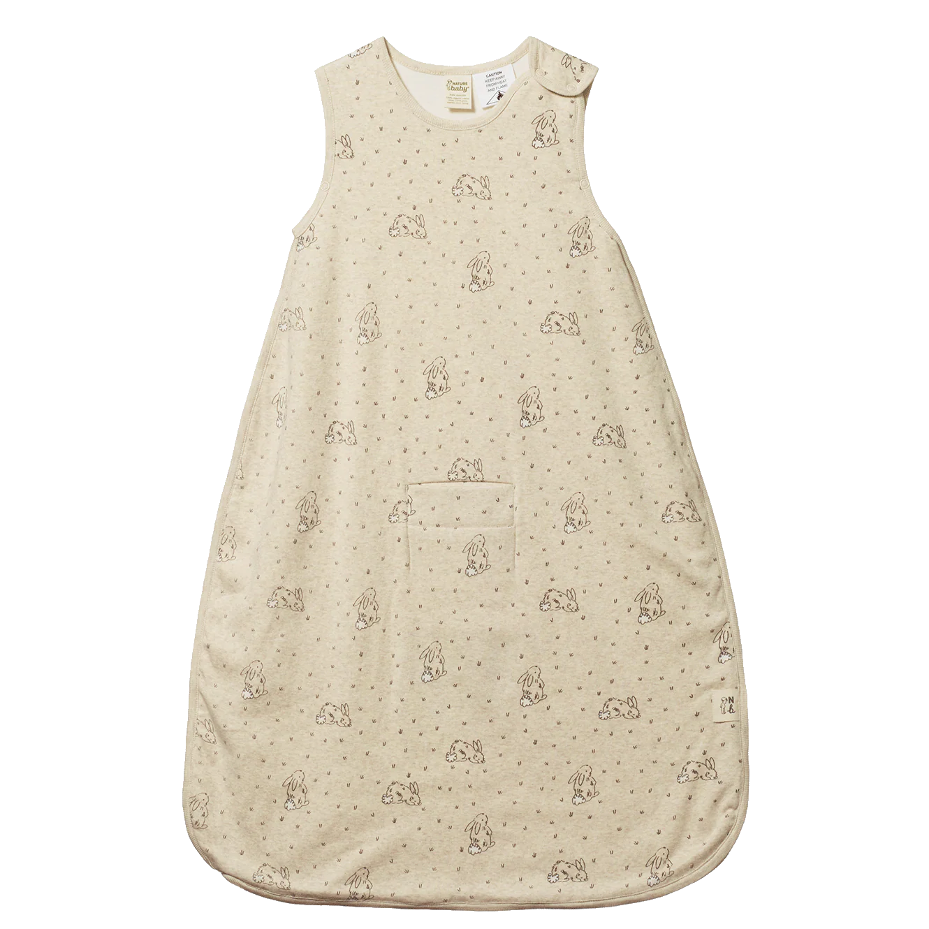 Organic Cotton & Merino Sleeping Bag - Bramble Burrow Sleep Print