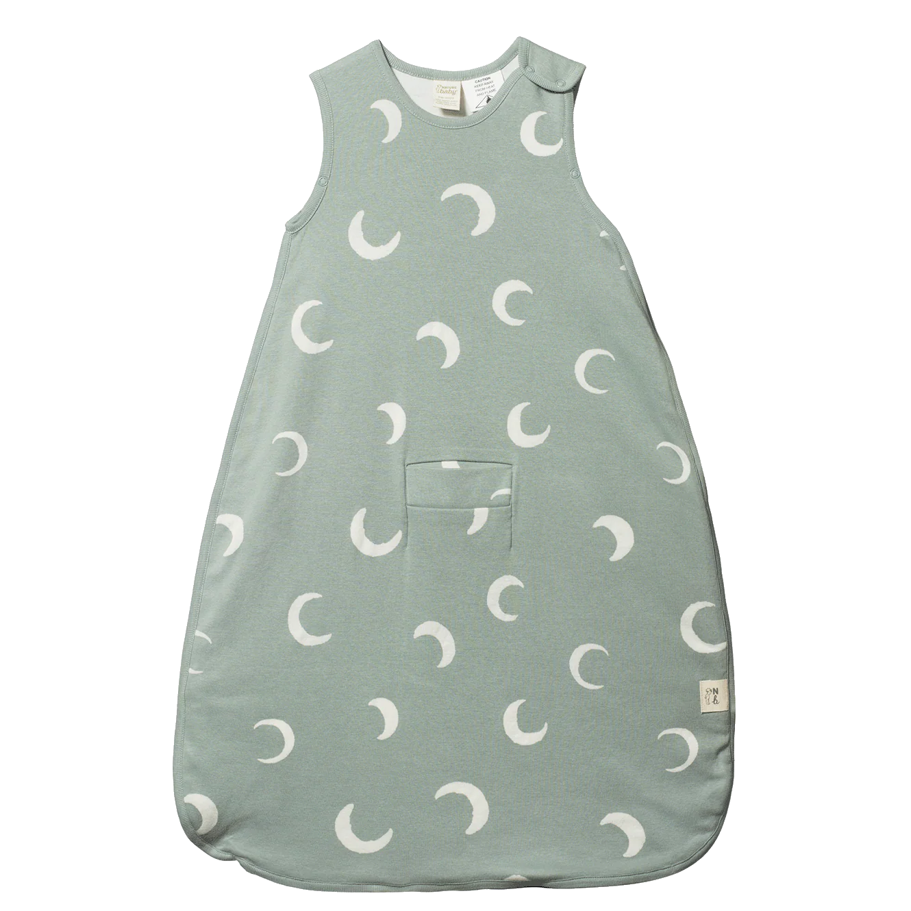 Organic Cotton & Merino Sleeping Bag - Crescent Print