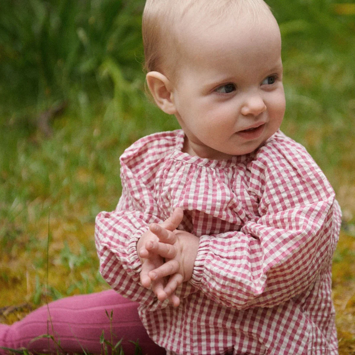 Organic Cotton Tights - Jam - Image 2