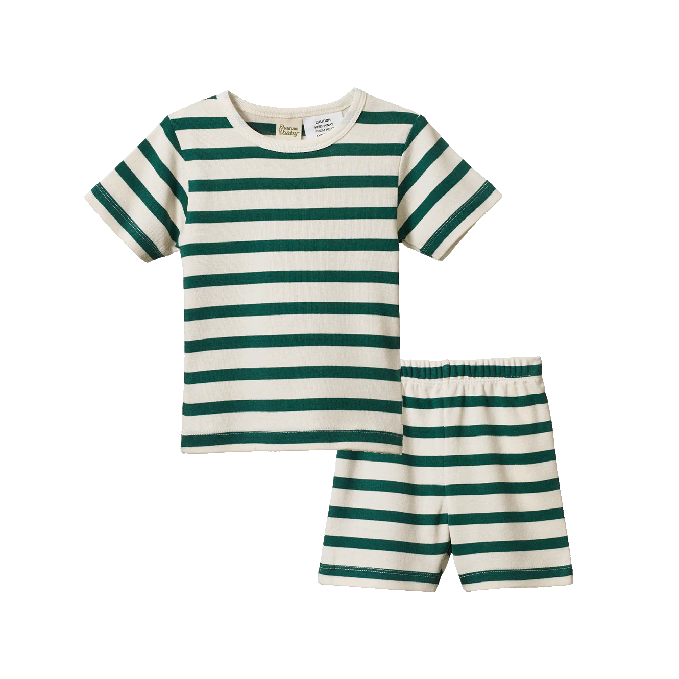 Shortie Pyjama Set - Peppermint Holiday Stripe