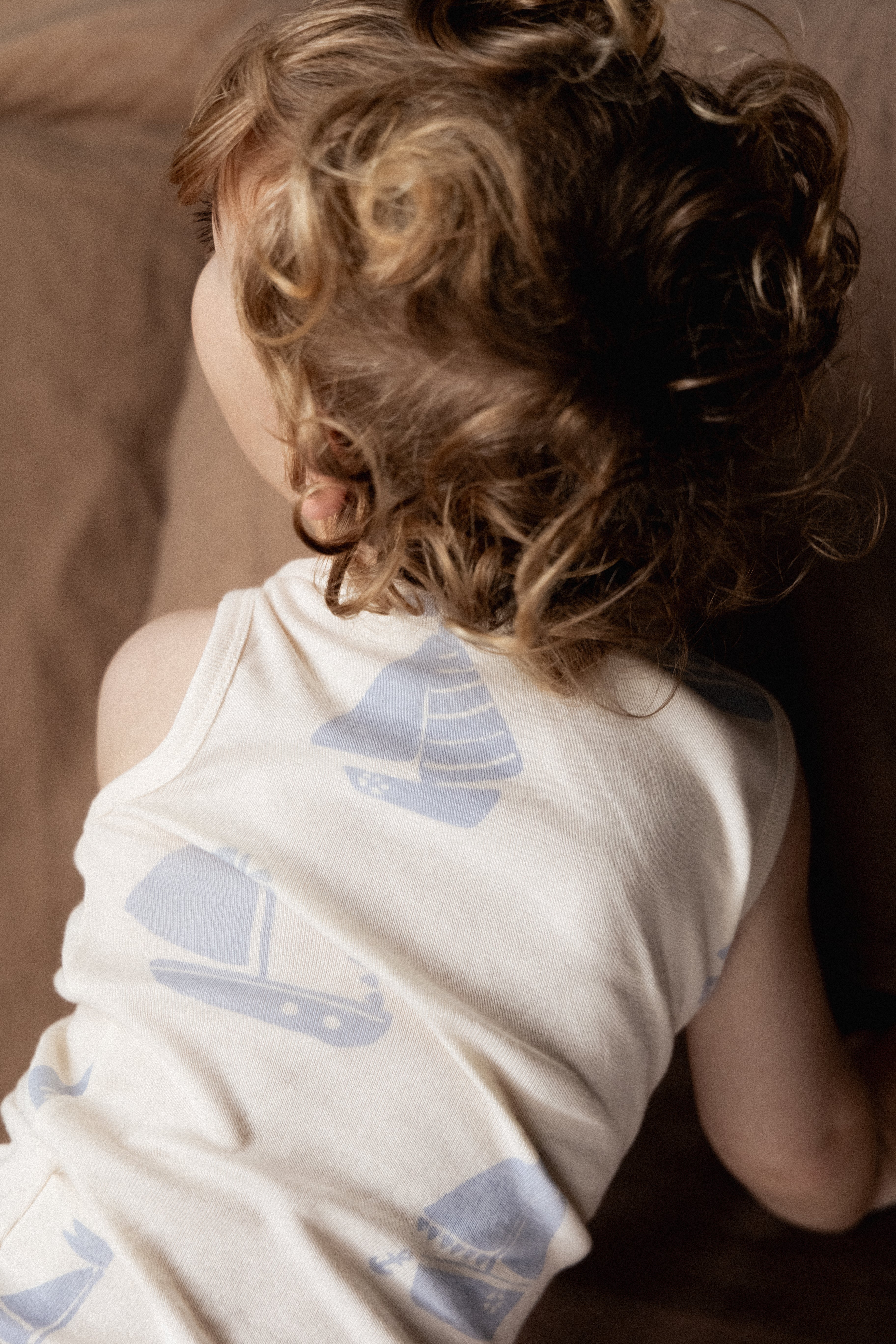 Singlet Pyjama Set - Regatta Blue Print - Image 5