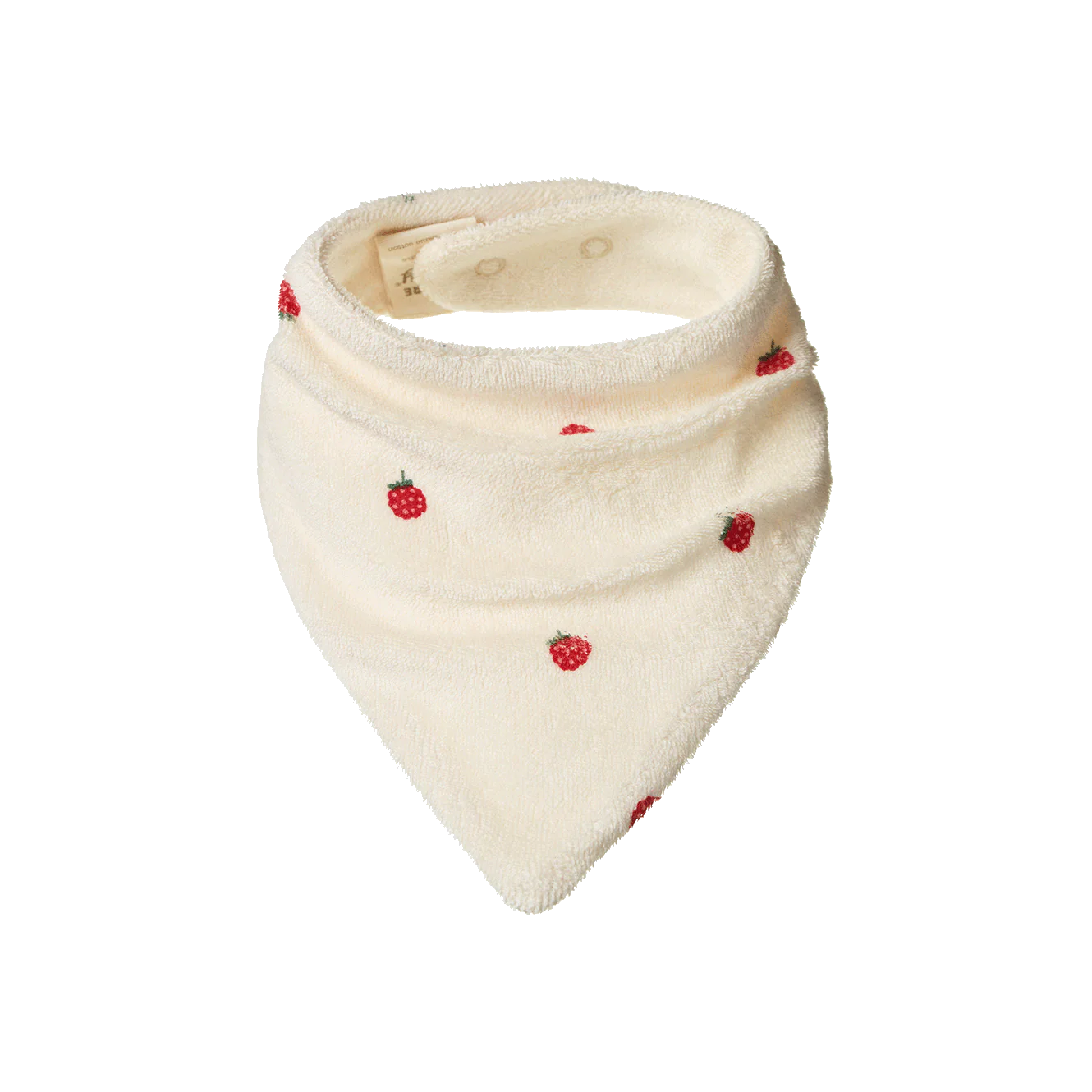 Triangle Bib Terry - Raspberry Print