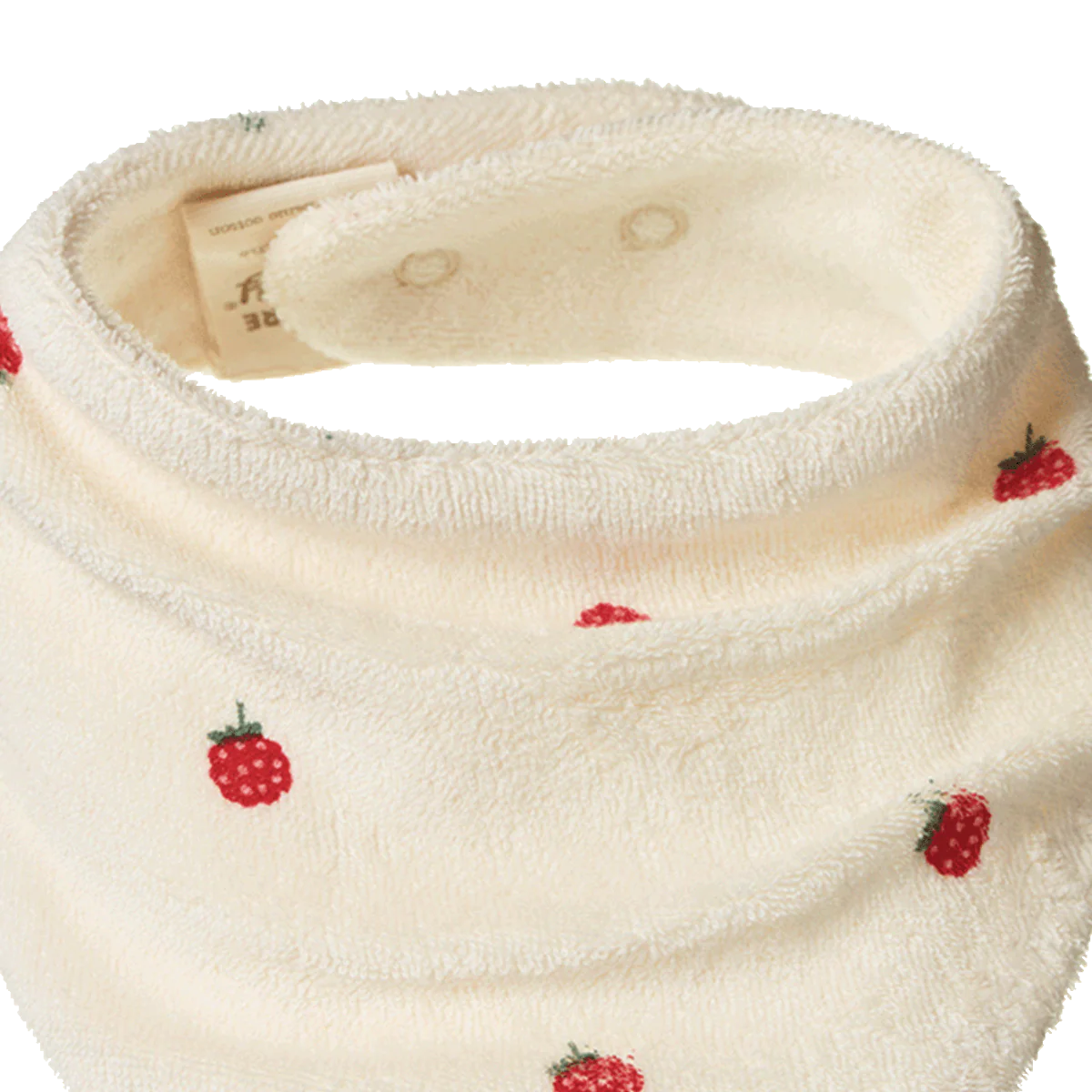 Triangle Bib Terry - Raspberry Print - Image 2