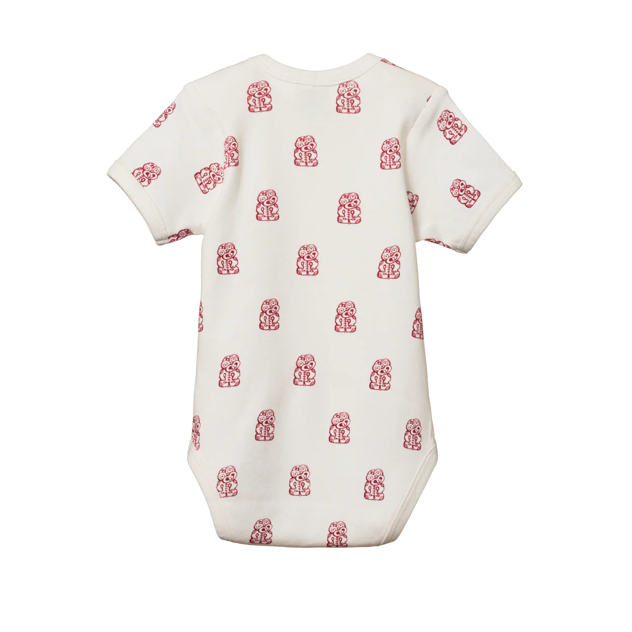 Nature Baby Short Sleeve Bodysuit - Tiki Print - Image 2