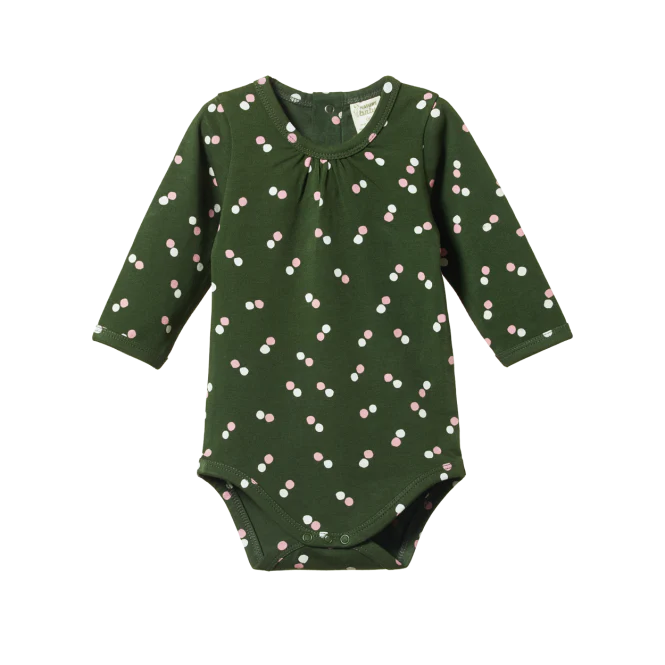 Nature Baby Florence Bodysuit - Snow Drop Print