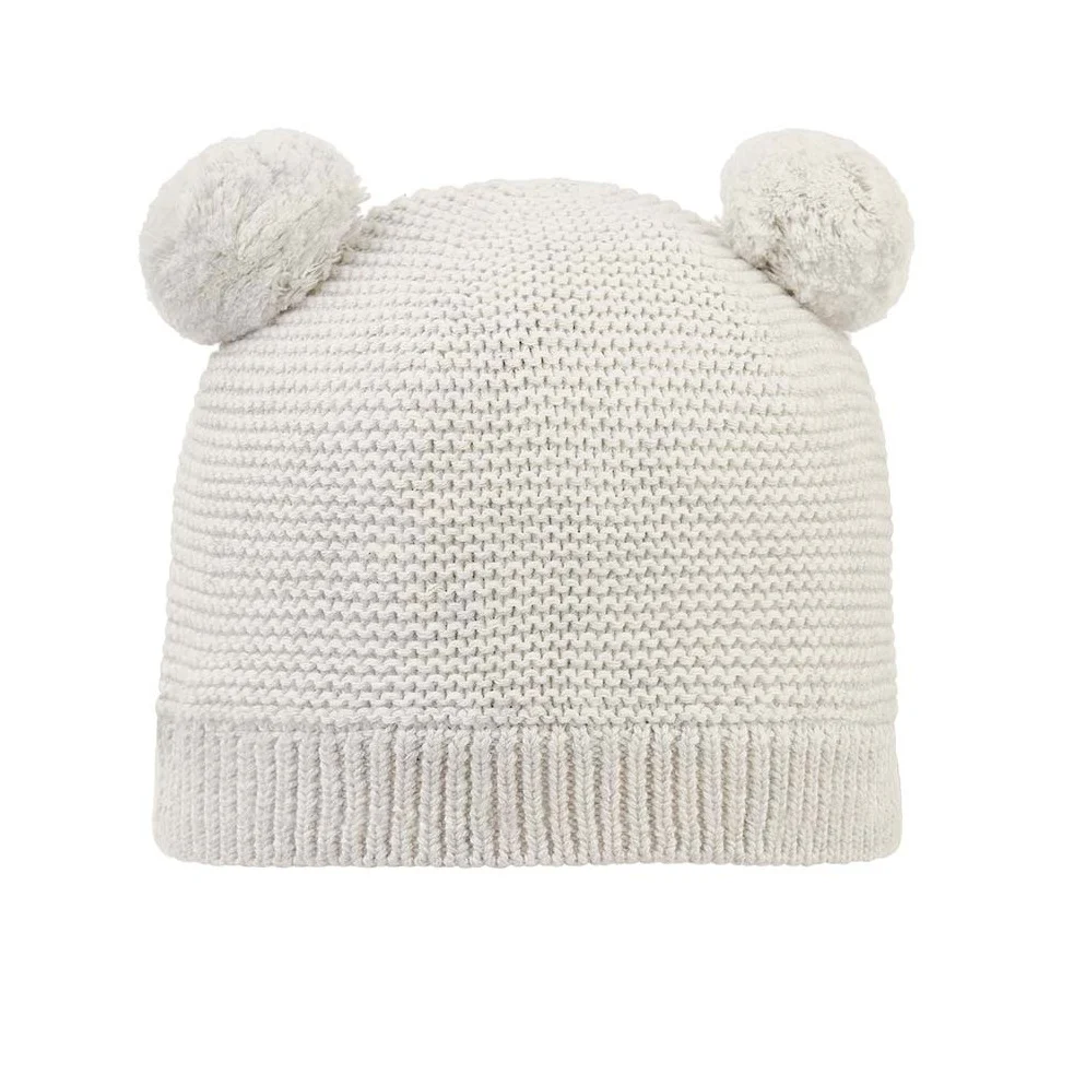 Organic Beanie - Snowy / Pebble