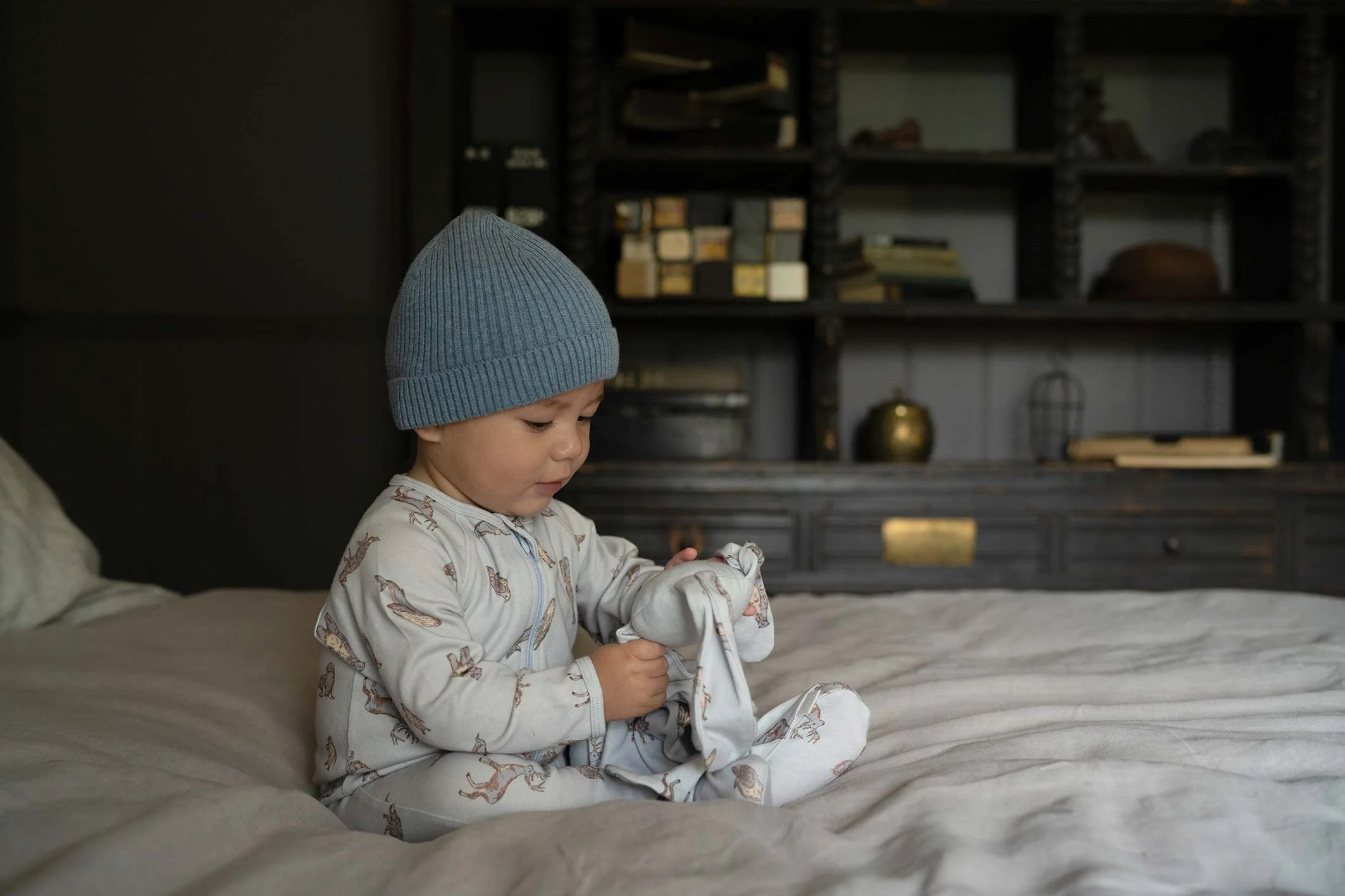 Organic Beanie - Tommy / Storm - Image 2
