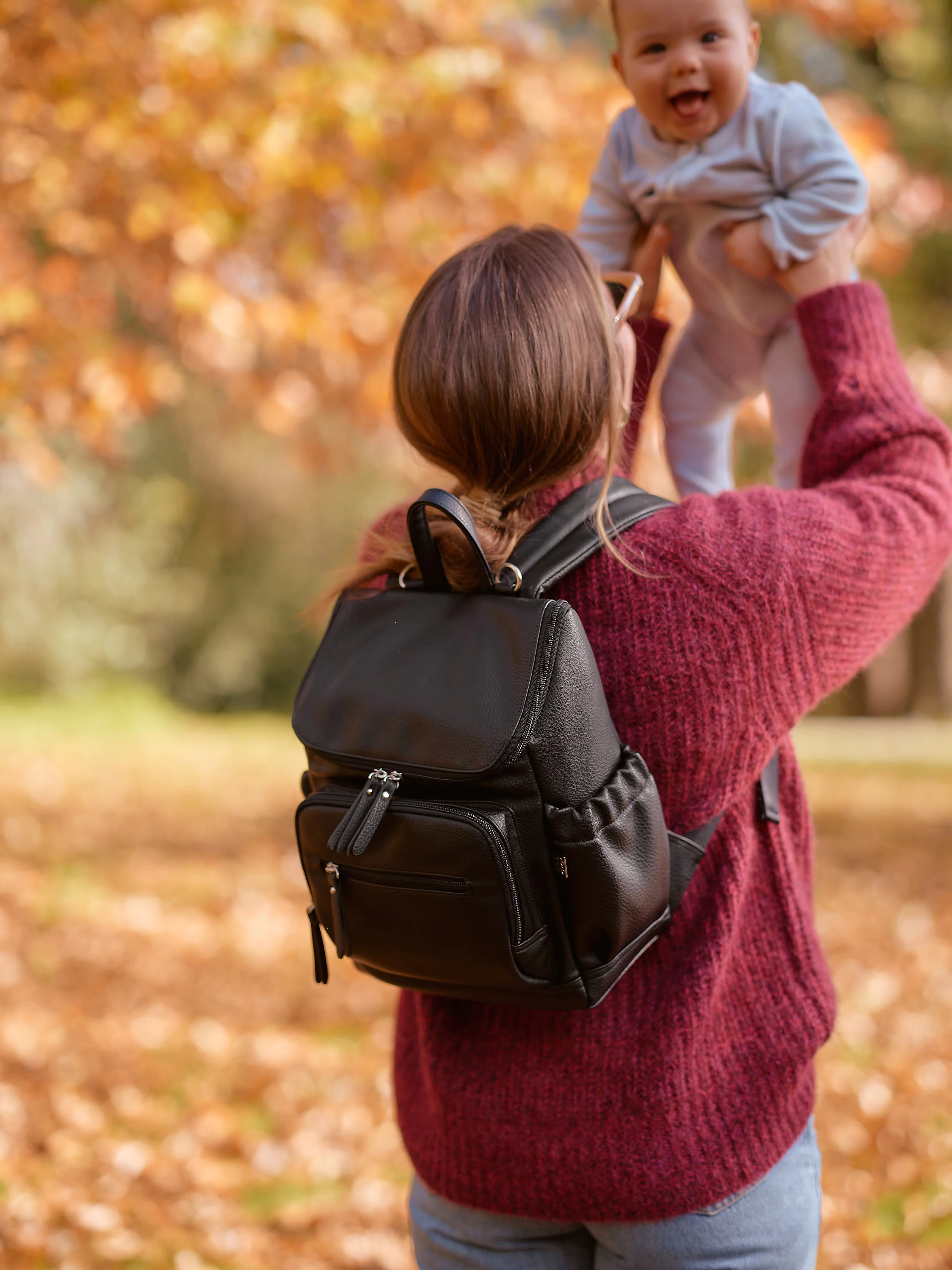 Mini Nappy Backpack - Black - Image 2