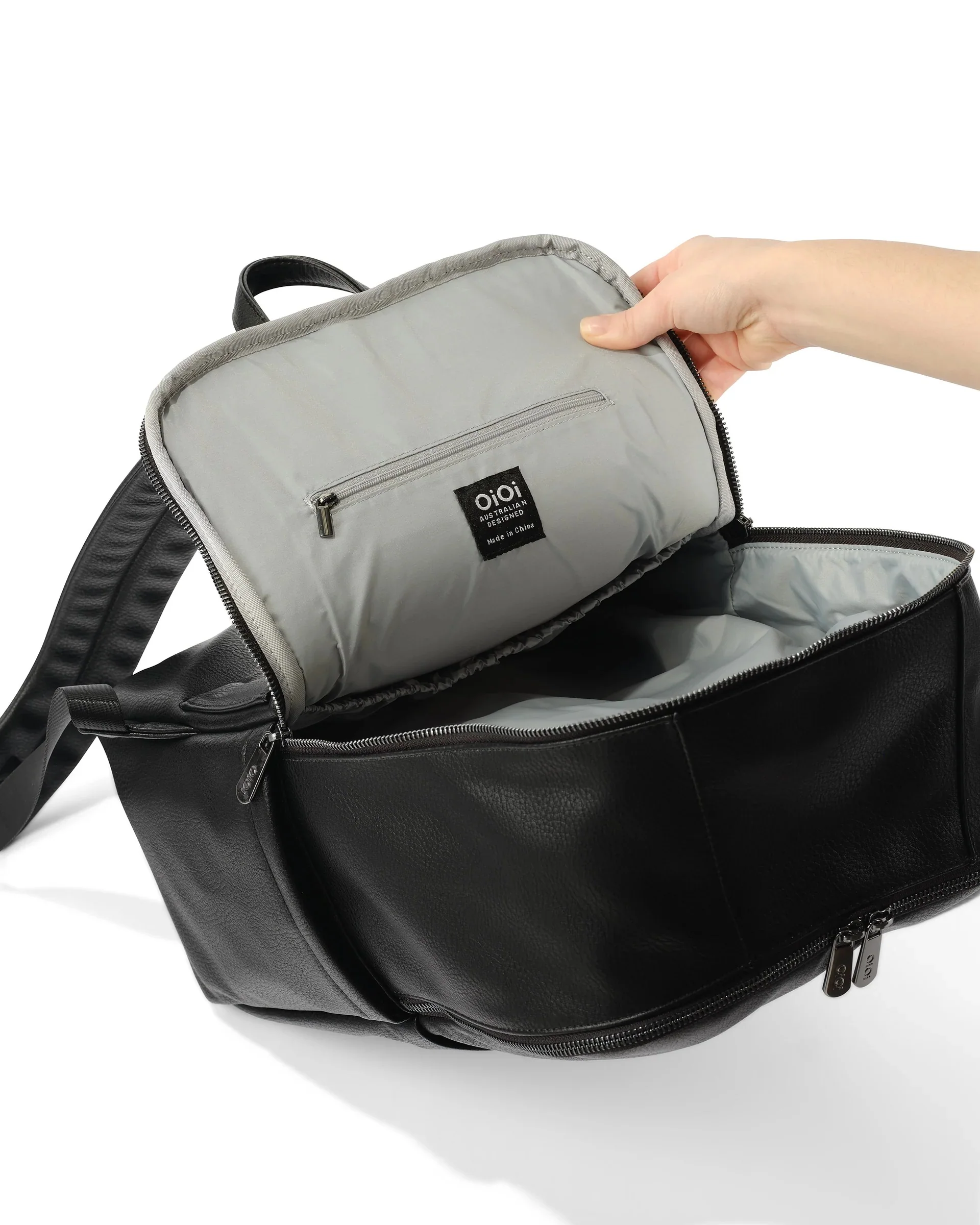 Nappy Backpack Multitasker - Black - Image 4