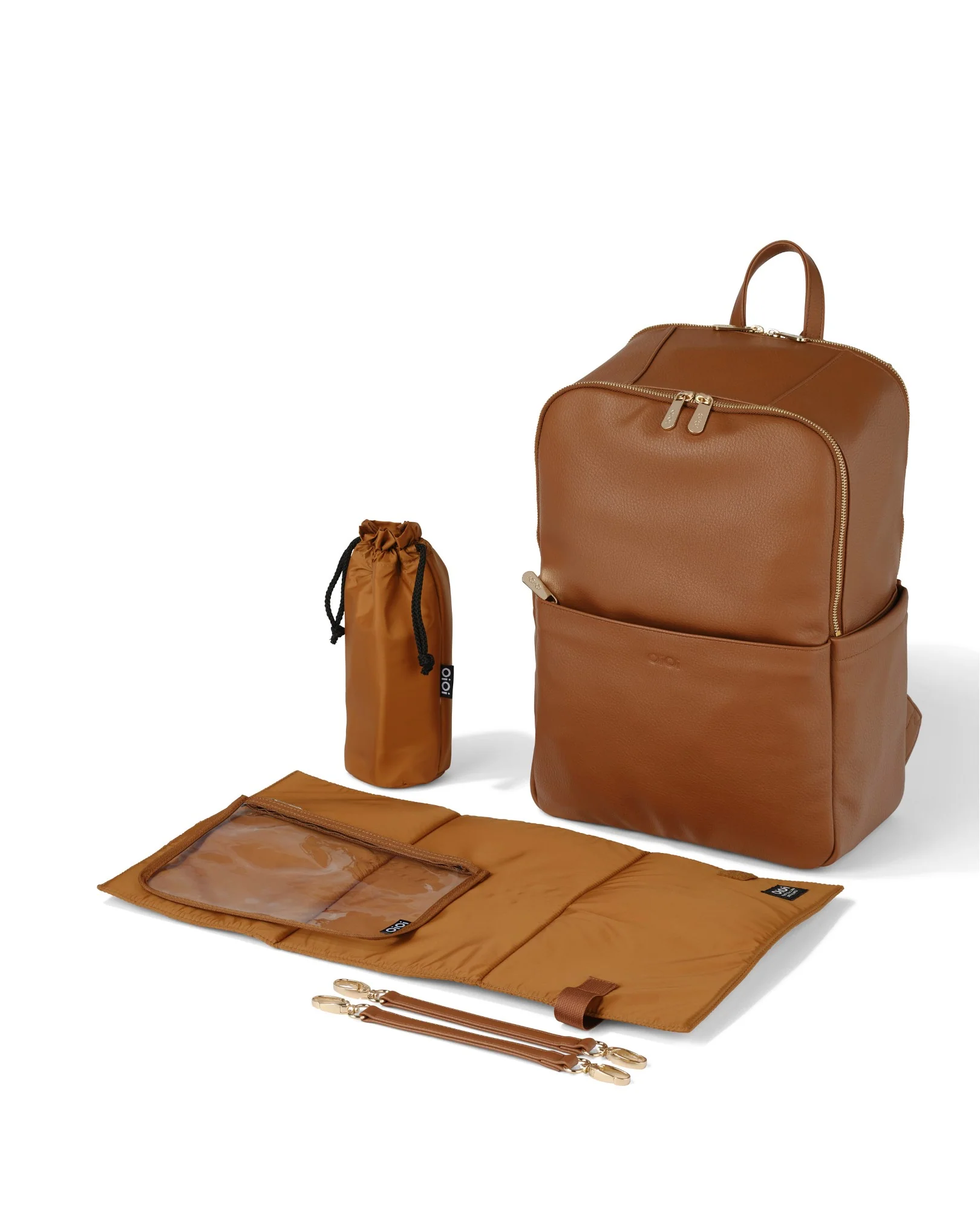 Nappy Backpack Multitasker - Chestnut Brown - Image 2