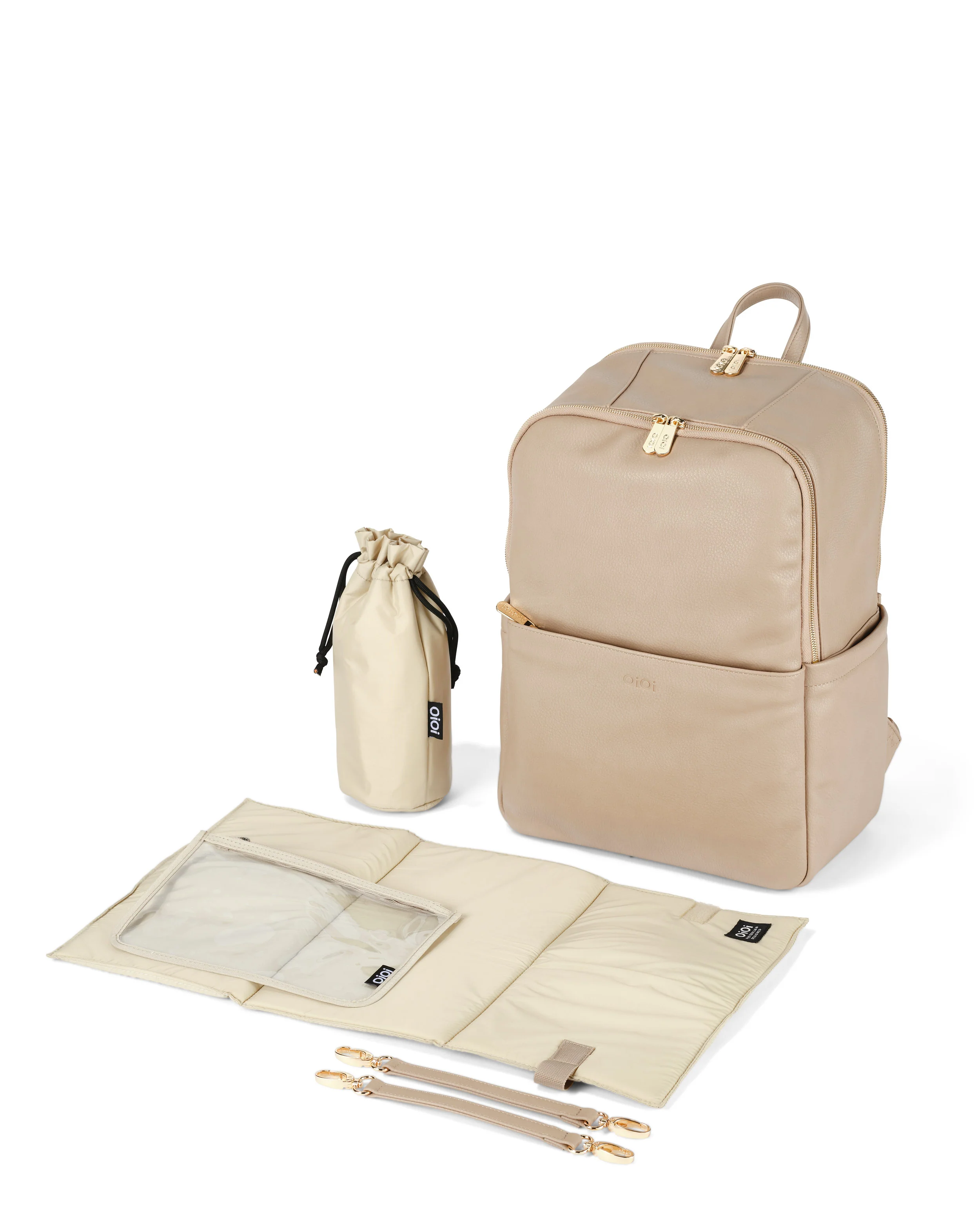 Nappy Backpack Multitasker - Oat - Image 7