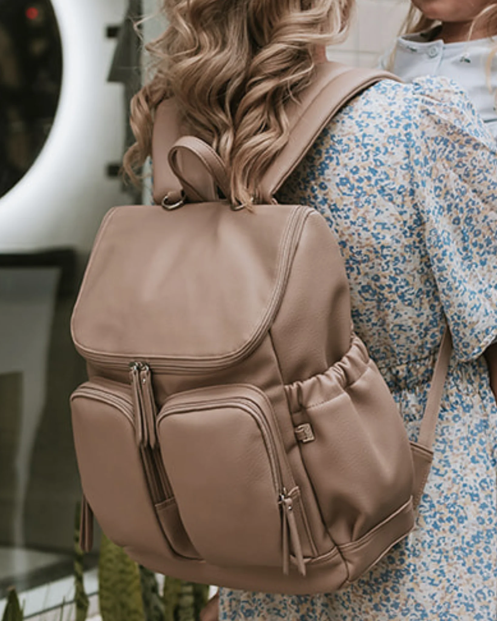 Nappy Backpack - Oat Dimple - Image 7